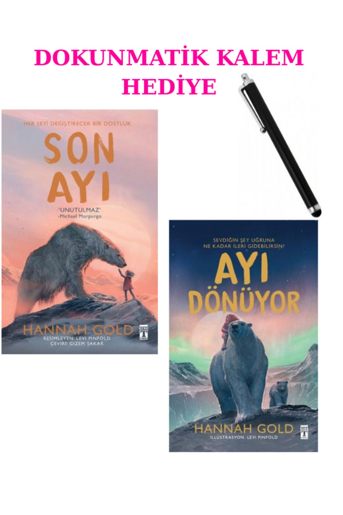 FOM Kitap Son Ayı + Ayı Dönüyor 2 KİTAP SET + DOKUNMATİK KALEM