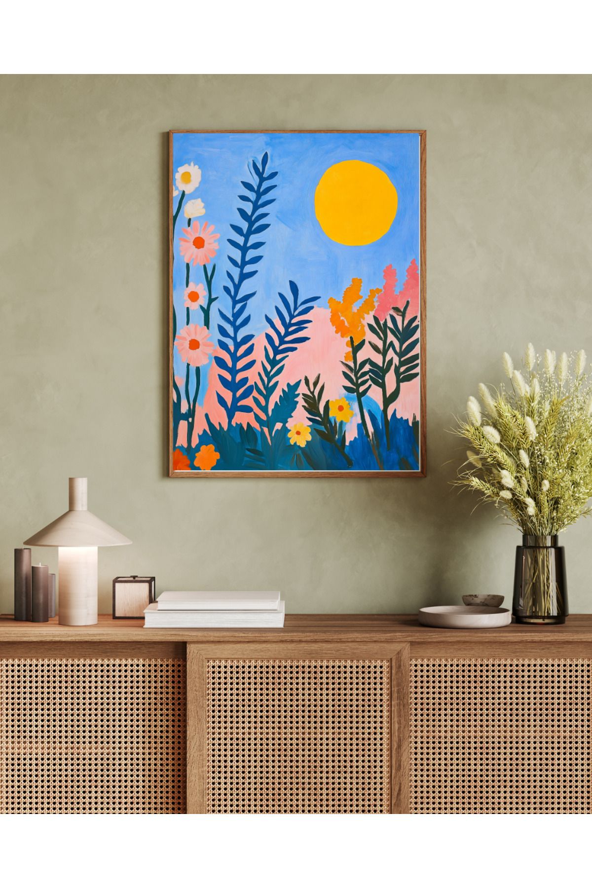 woodhomeworks tek parça salon ofis dekor tablo