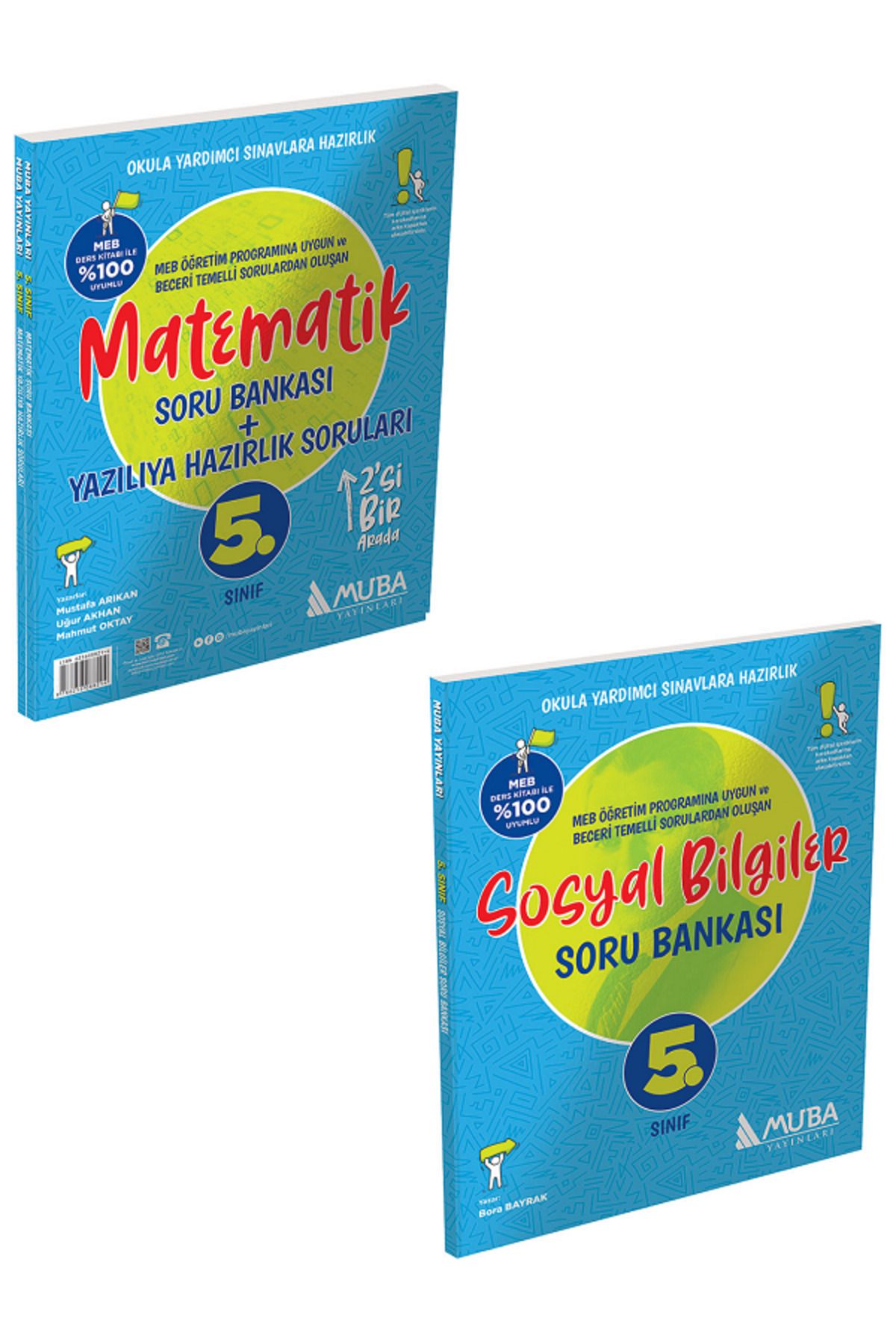 Evrensel İletişim Yayınları 5.Sınıf Muba Matematik Soru Bankası + 5.Sınıf Muba Sosyal Bilgiler Soru Bankası / 2 KİTAP