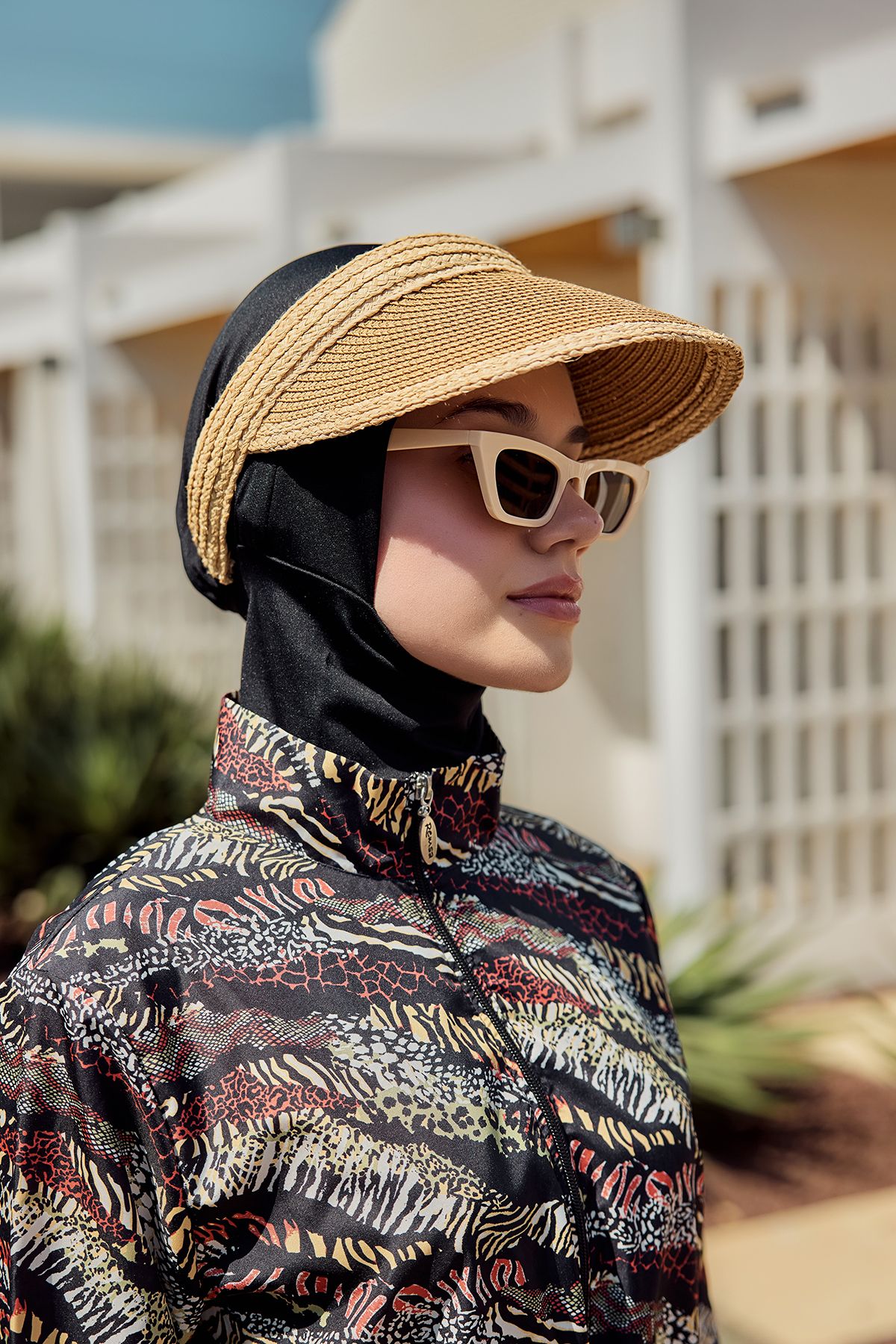 Remsa Mayo Vizör Hasır Şapka Güneş Koruyucu Siperlik RŞ-2105 Camel Bej