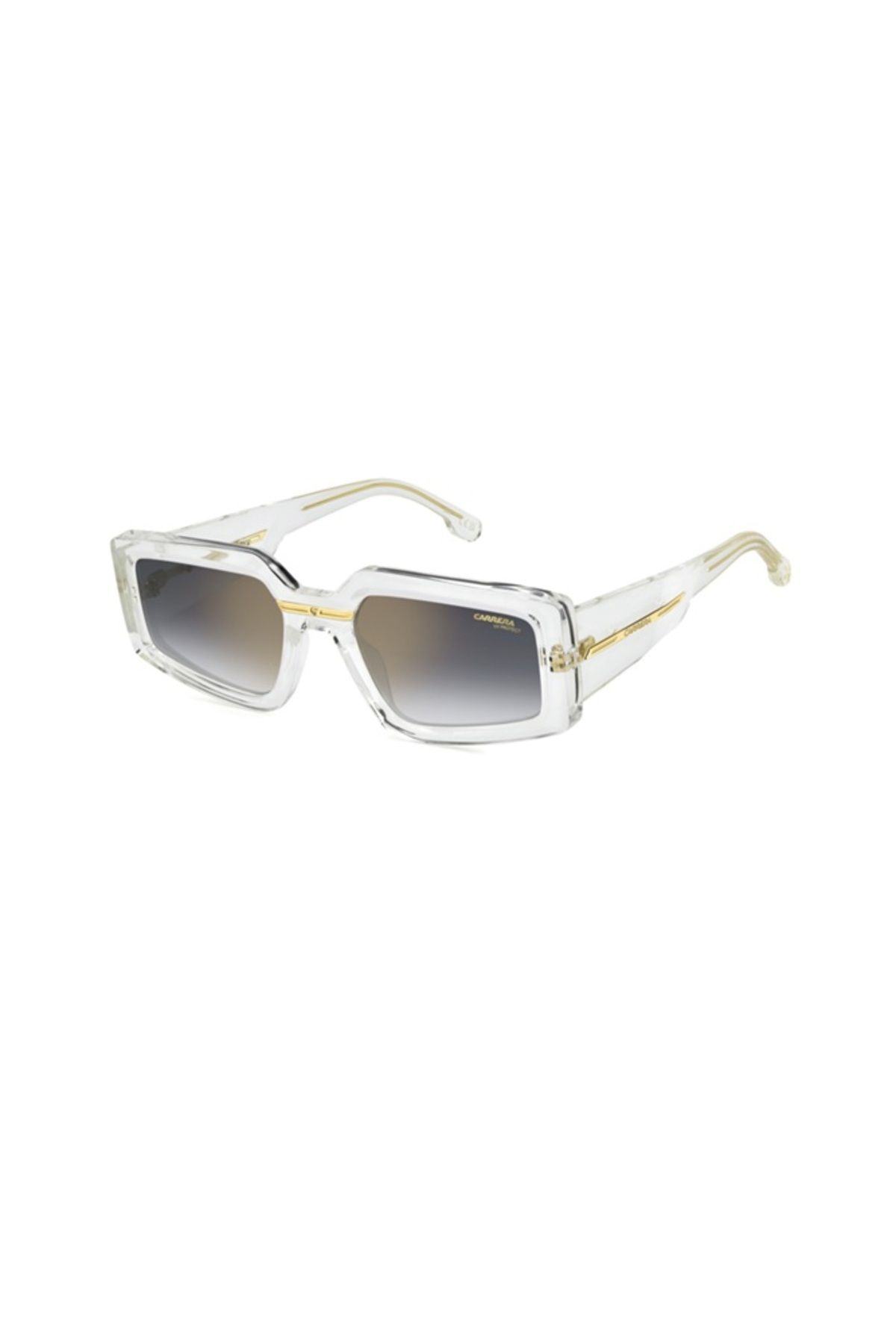 Carrera VICTORY C 12/S Şeffaf Çerçeve Gri Degrade üzeri Altın Aynalı UV400 Korumalı Cam