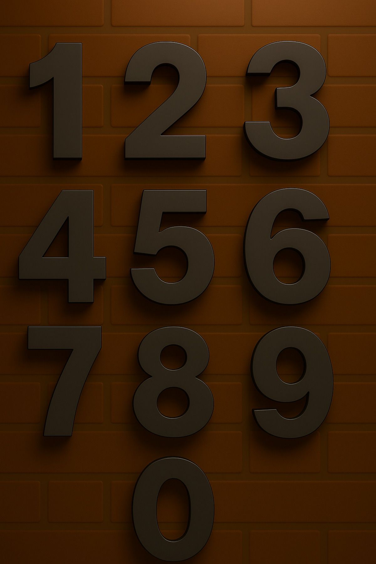 Rekatech-Modern Style 3D House Number (Number 8) |   7 cm Bottom Dimension – 15 cm Height 2