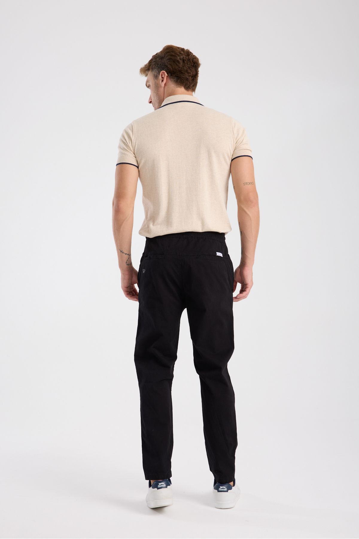 hateko-Παντελόνι Chino Jogger με κορδόνι μέσης Raus Denim 6