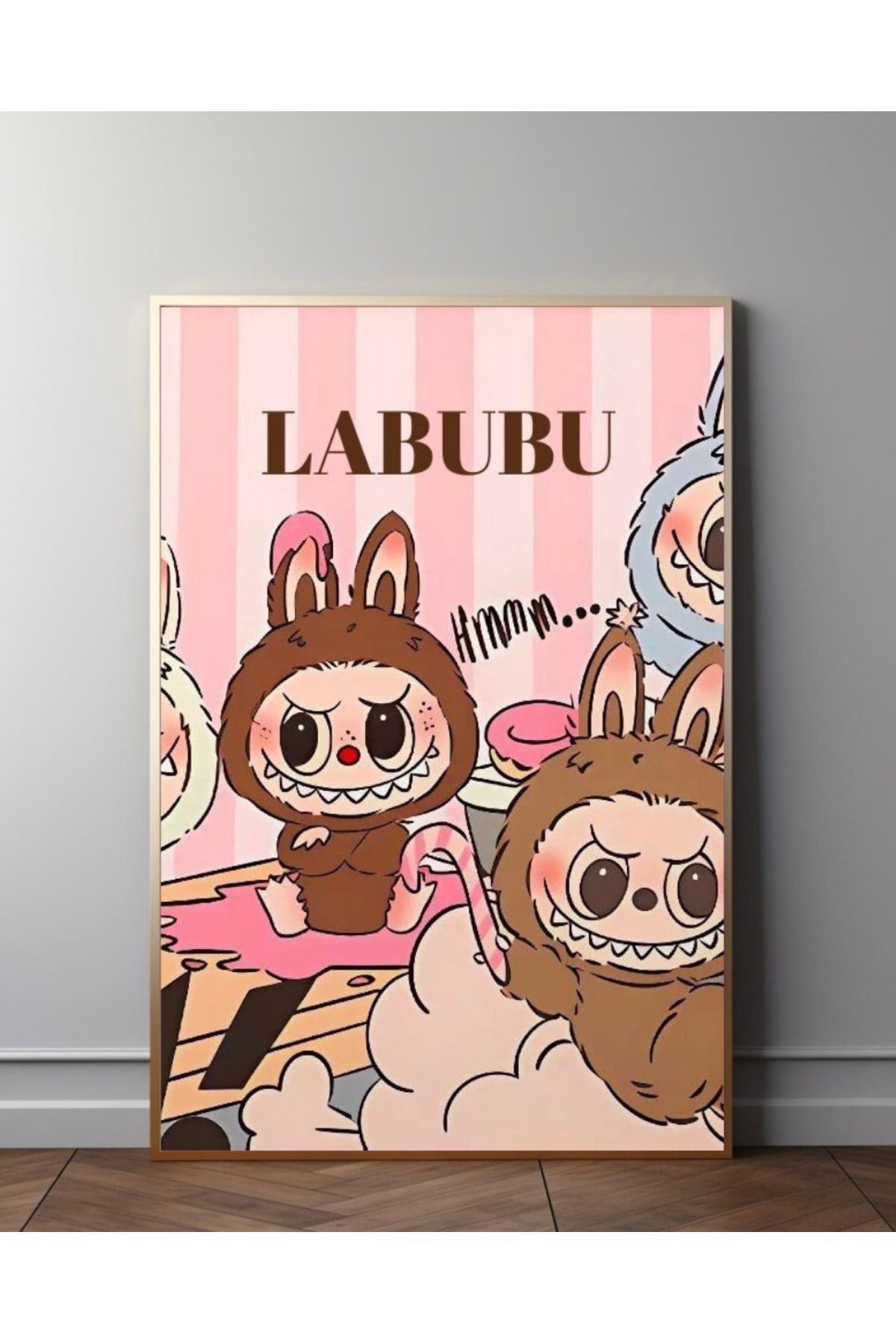 Bugucreative Labubu Çerçevesiz Poster, Labubu,Tablo Ölçülerinde Çerçevesiz Poster
