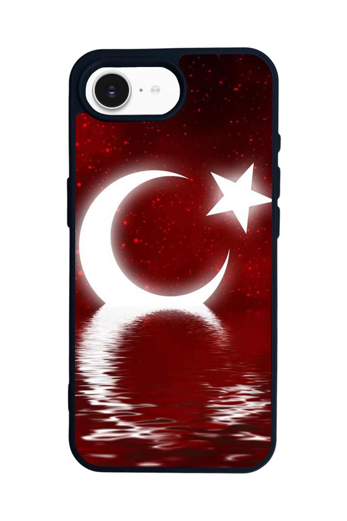 Aksel Kılıf Apple iPhone 16e Uyumlu Baskılı,Mat Siyah,Yumuşak Silikon,Koruyucu,Şok Emici Kapak,Kılıf