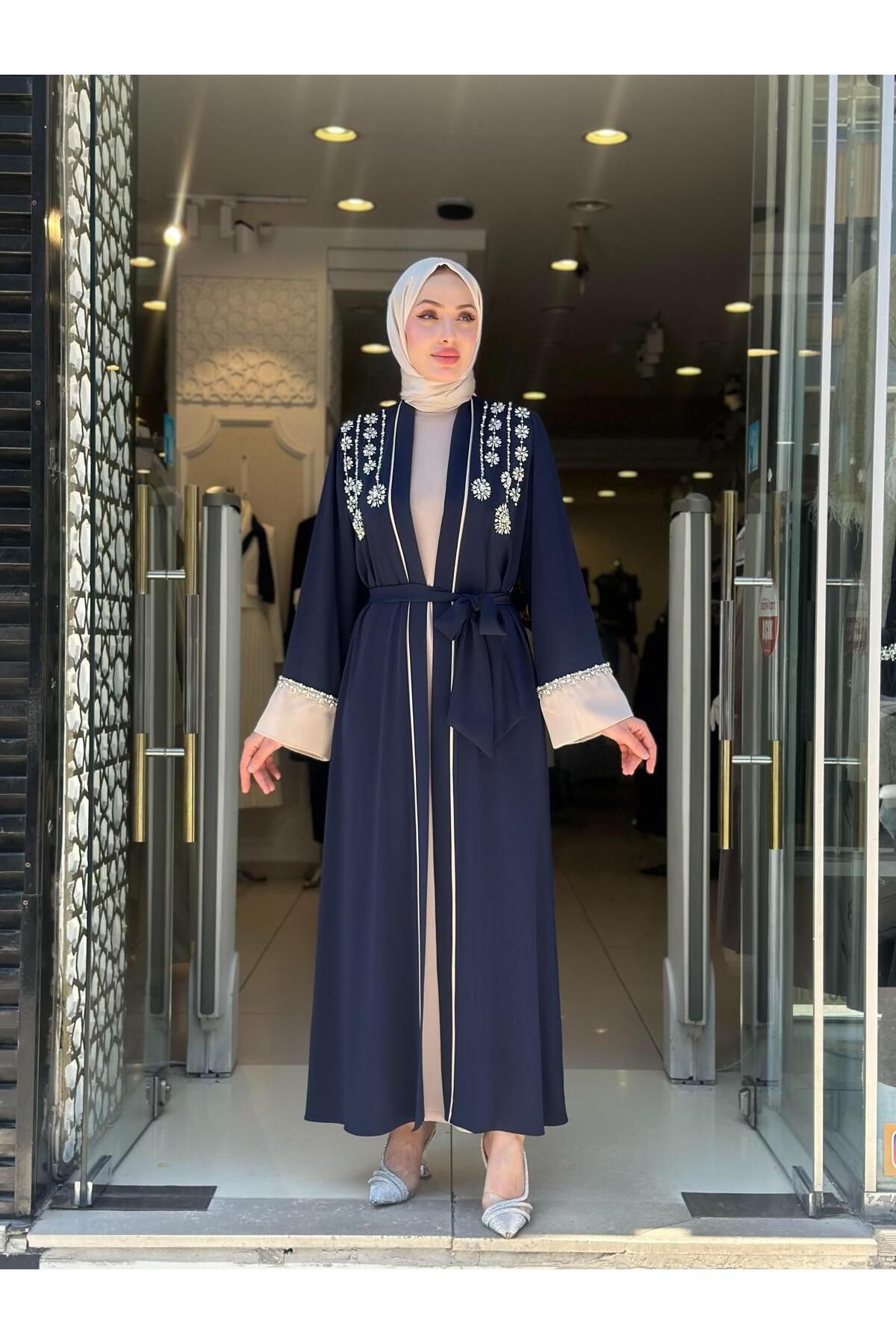 MODA BİYE DETAYLI ABAYA