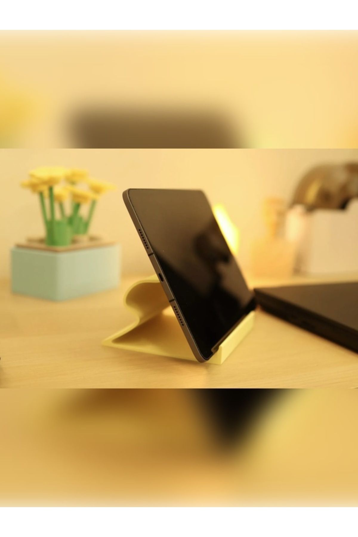zWorks Ergonomik Kavisli Tablet & Telefon Standı – Estetikle Buluşan Konfor
