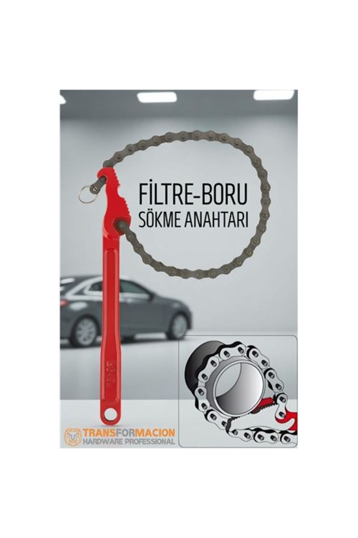 Findit Zincirli Filtre Sökme Anahtarı - Boru Sökme Anahtarı
