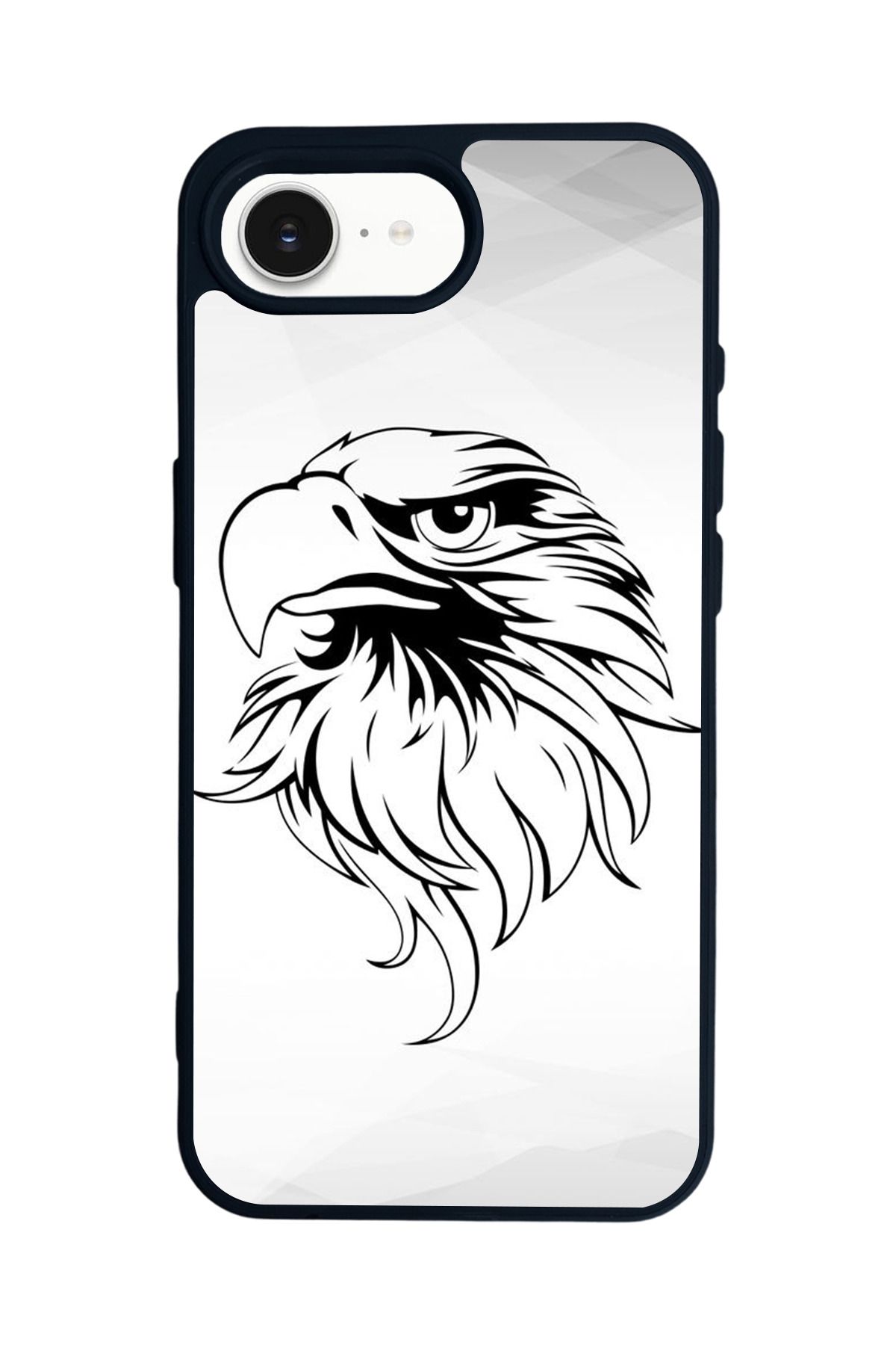 Aksel Kılıf Apple iPhone 16e Uyumlu Baskılı,Mat Siyah,Yumuşak Silikon,Koruyucu,Şok Emici Kapak,Kılıf