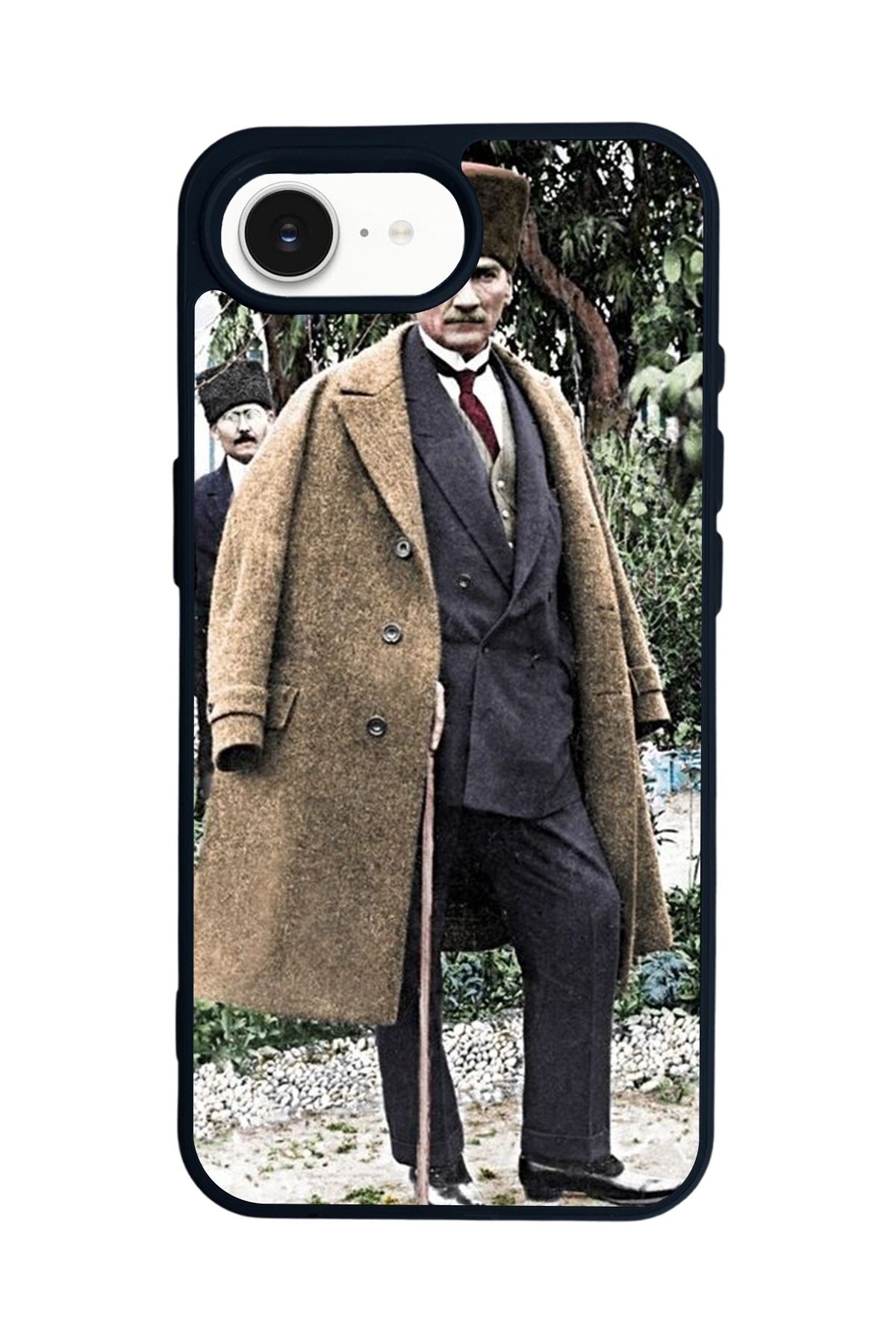 Aksel Kılıf Apple iPhone 16e Uyumlu Baskılı,Mat Siyah,Yumuşak Silikon,Koruyucu,Şok Emici Kapak,Kılıf