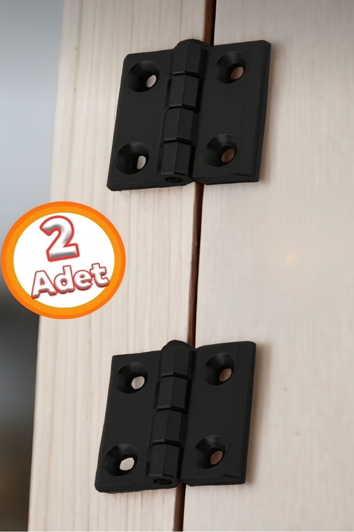 DİKO Dekoratif 35 x 35 mm Mobilya Metal Pencere Kapı Dolap Menteşesi Yaprak Siyah (2 Adet)