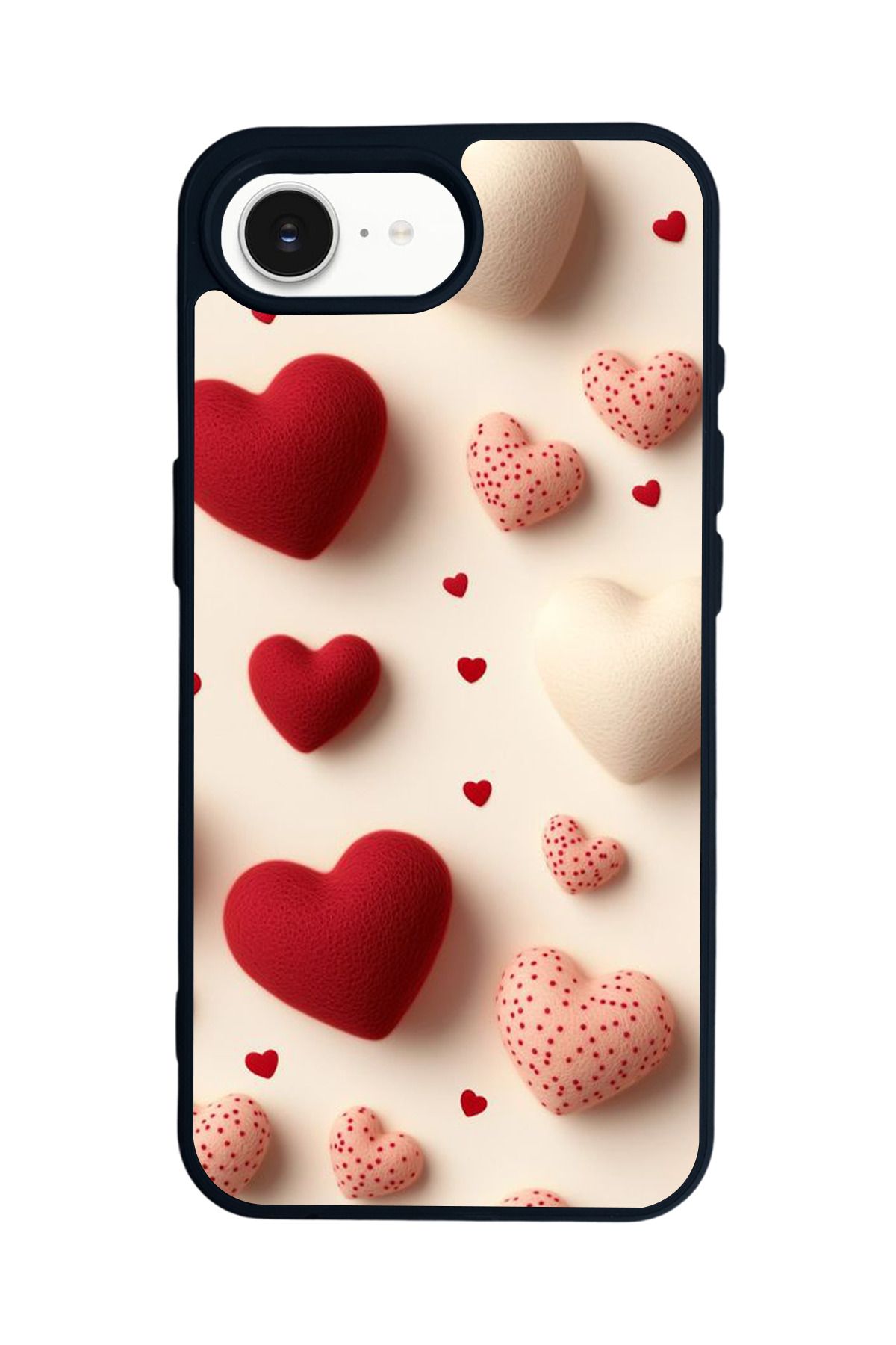 Aksel Kılıf Apple iPhone 16e Uyumlu Baskılı,Mat Siyah,Yumuşak Silikon,Koruyucu,Şok Emici Kapak,Kılıf