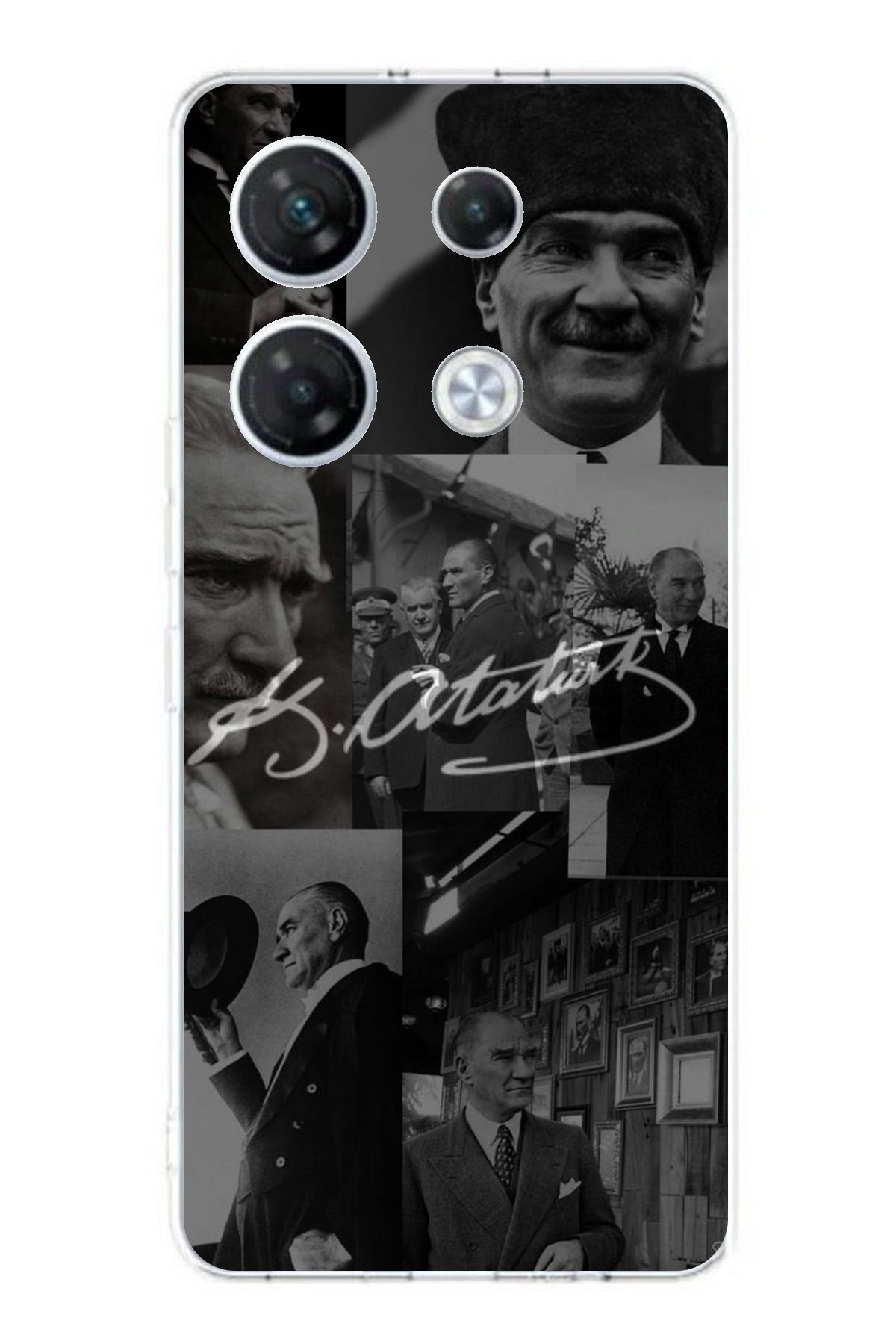 TechTree Infinix GT 20 Pro Uyumlu Kemal Atatürk İmza Şeffaf Silikon Kılıf