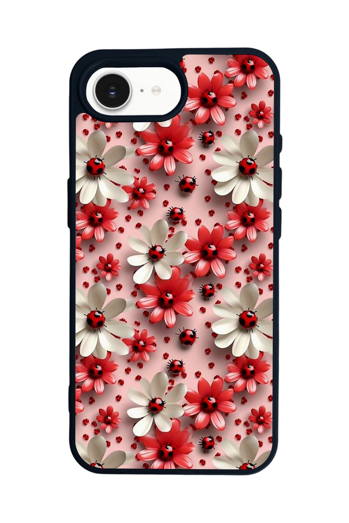 Aksel Kılıf Apple iPhone 16e Uyumlu Baskılı,Mat Siyah,Yumuşak Silikon,Koruyucu,Şok Emici Kapak,Kılıf
