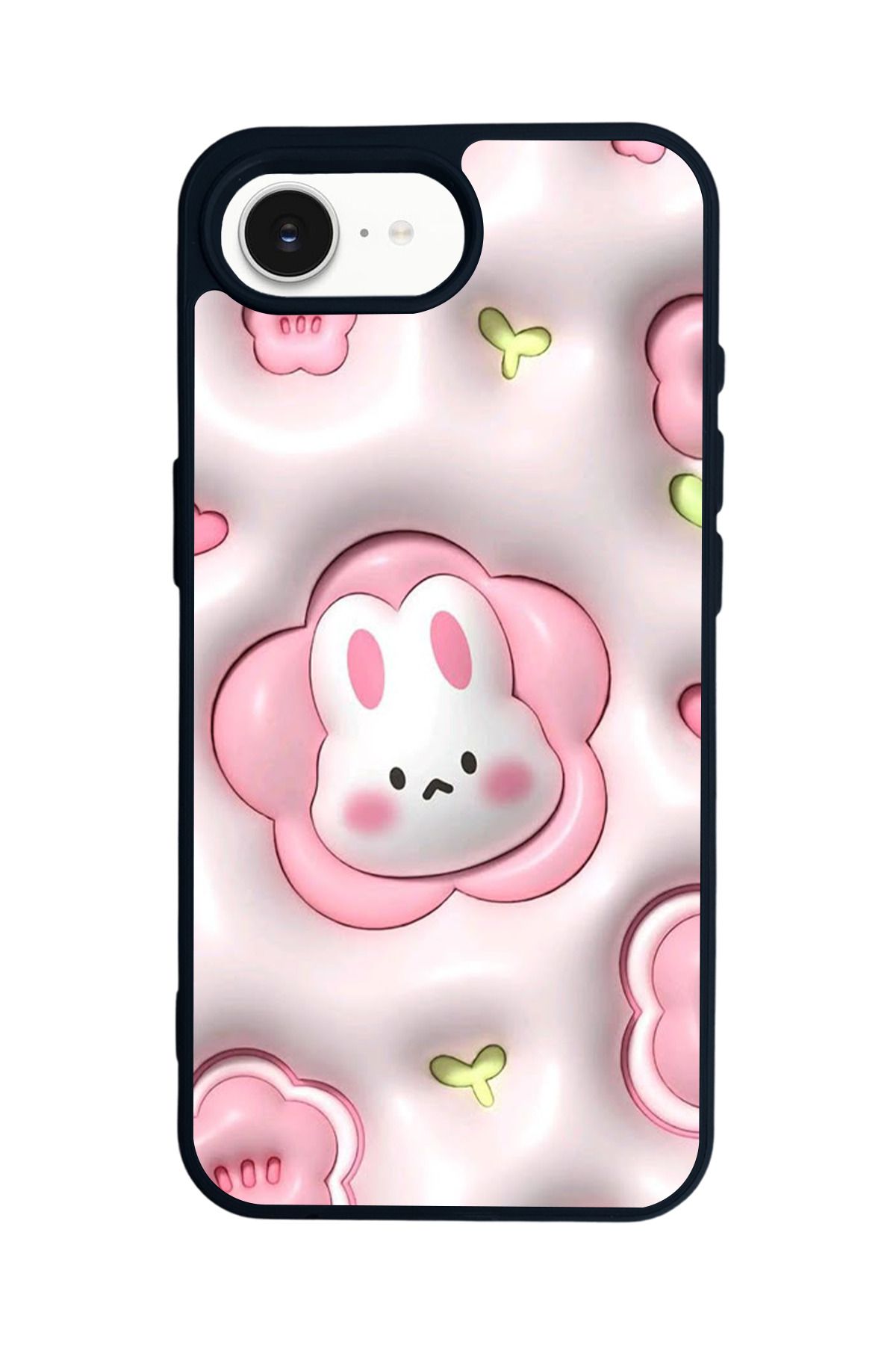 Aksel Kılıf Apple iPhone 16e Uyumlu Baskılı,Mat Siyah,Yumuşak Silikon,Koruyucu,Şok Emici Kapak,Kılıf