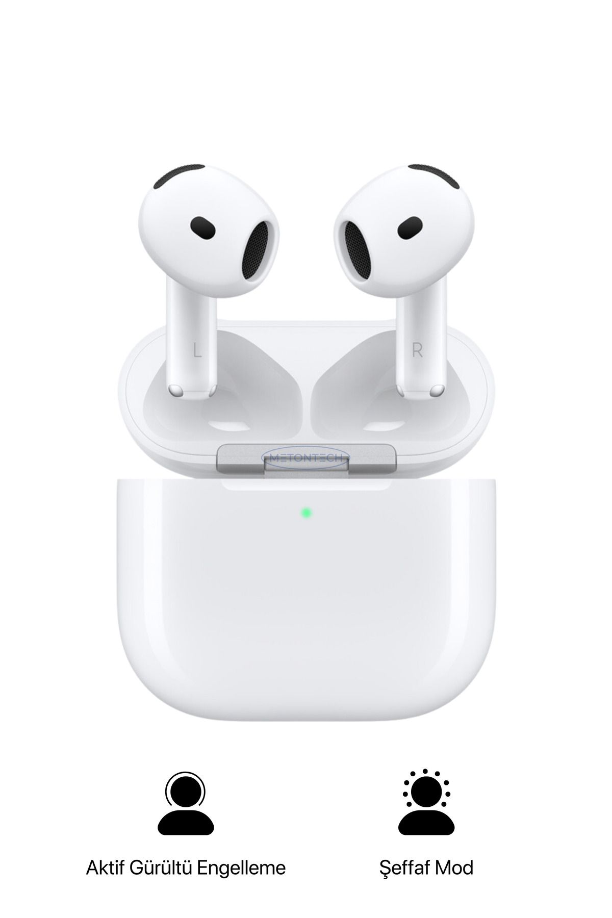 METONTECH Air 4 ANC Bluetooth Kulaklık | Gürültü Engelleme & Şeffaf Mod Aktif | H2Q Premium Ses Performansı