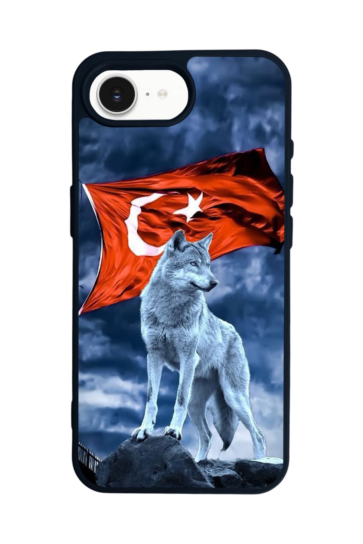 Aksel Kılıf Apple iPhone 16e Uyumlu Baskılı,Mat Siyah,Yumuşak Silikon,Koruyucu,Şok Emici Kapak,Kılıf