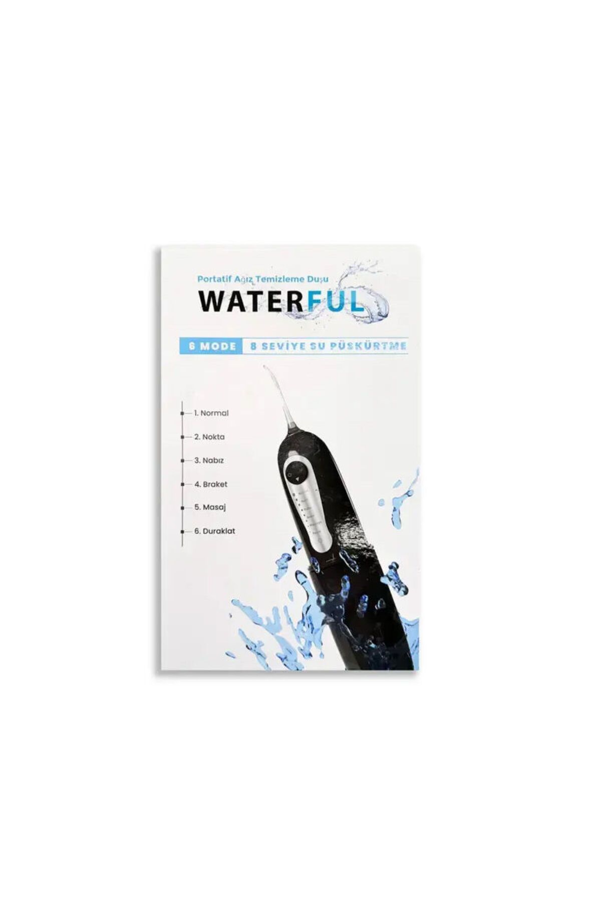 Dentac Waterful Portatif Ağız Temizleme Duşu Siyah