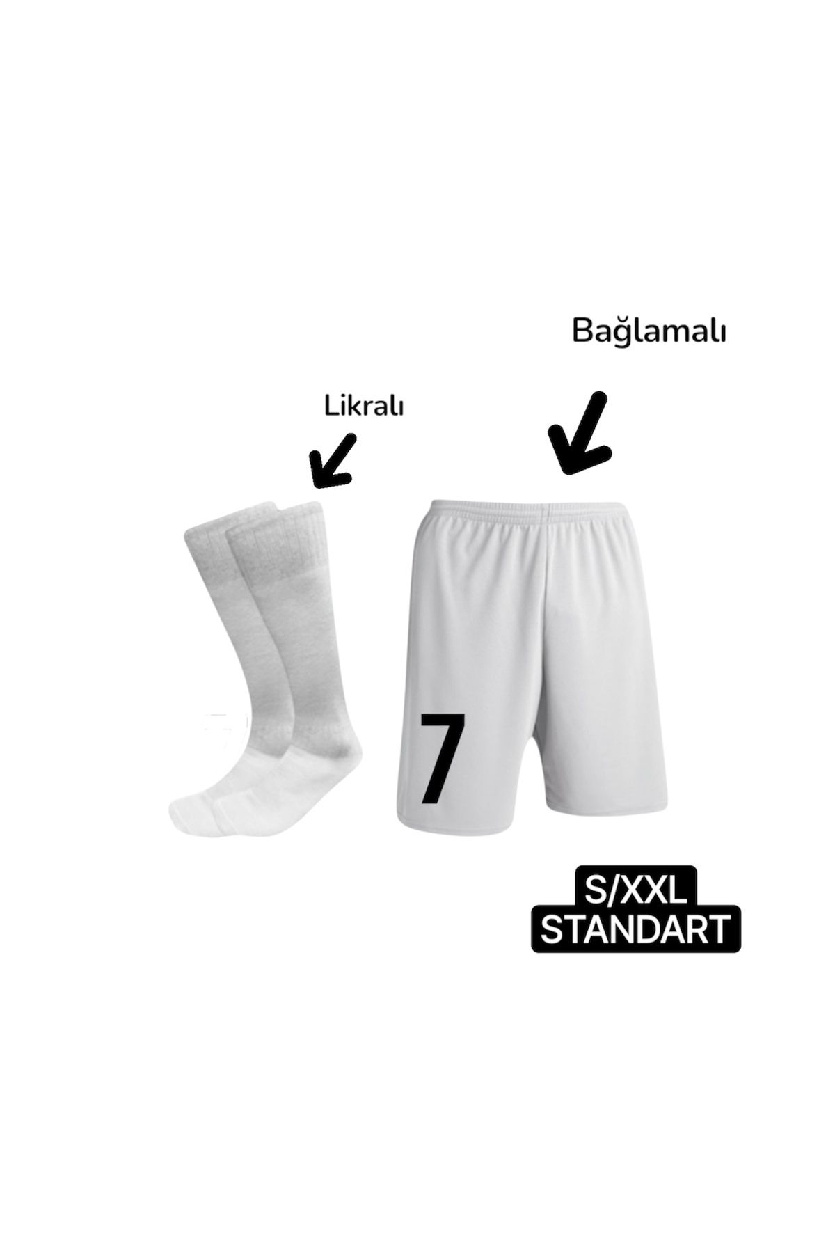 Woov futbol şortu özel baskılı ve futbol çorabı