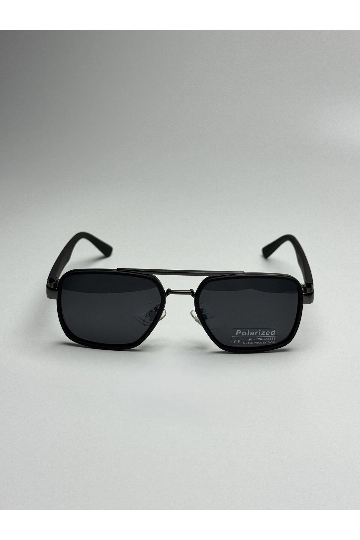 MONAL Unisex Pilot Siyah Polarize Güneş Gözlüğü Siyah Organik Cam 50 Ekartman