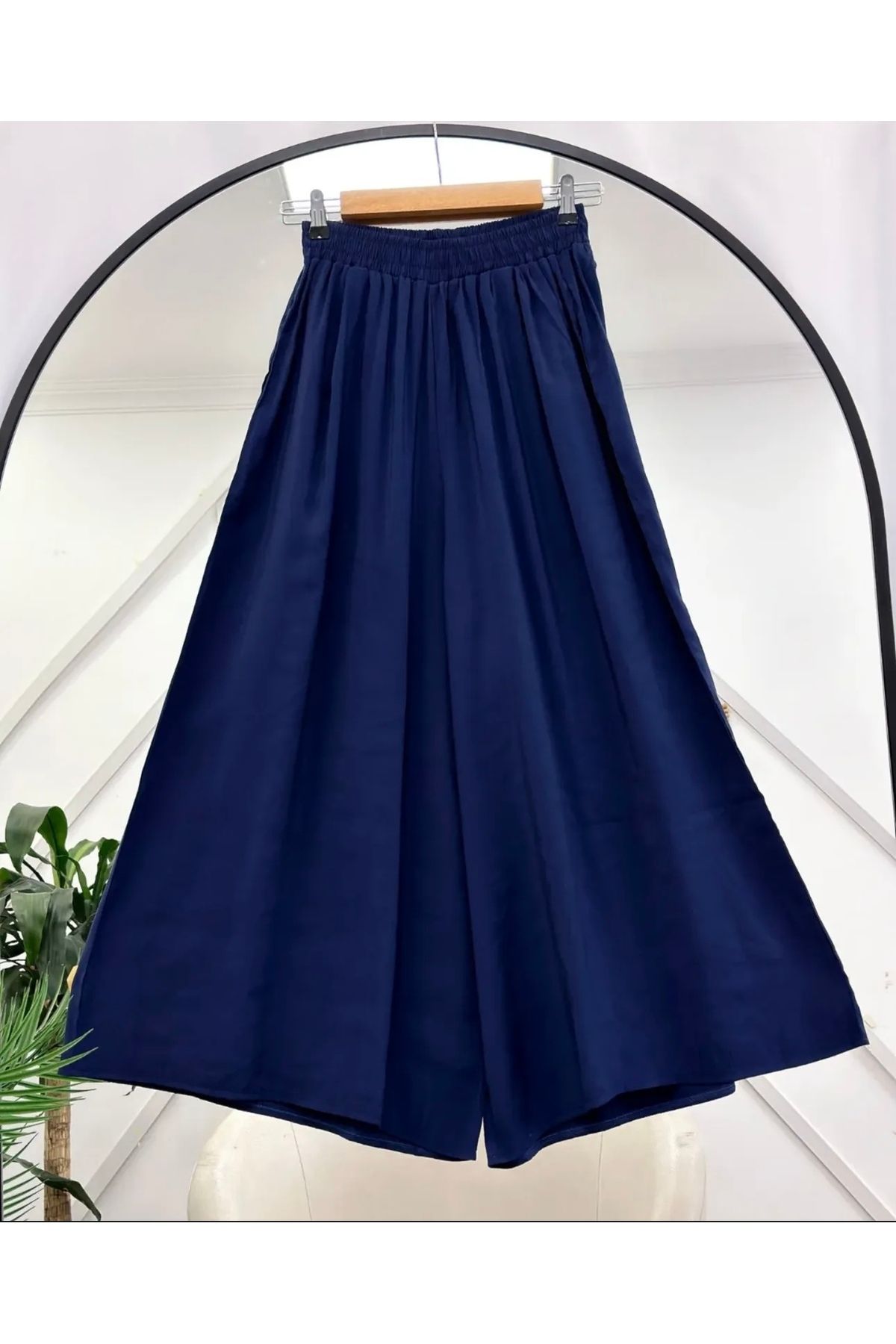 Aknur Moda Beli Lastikli Pantolon Etek