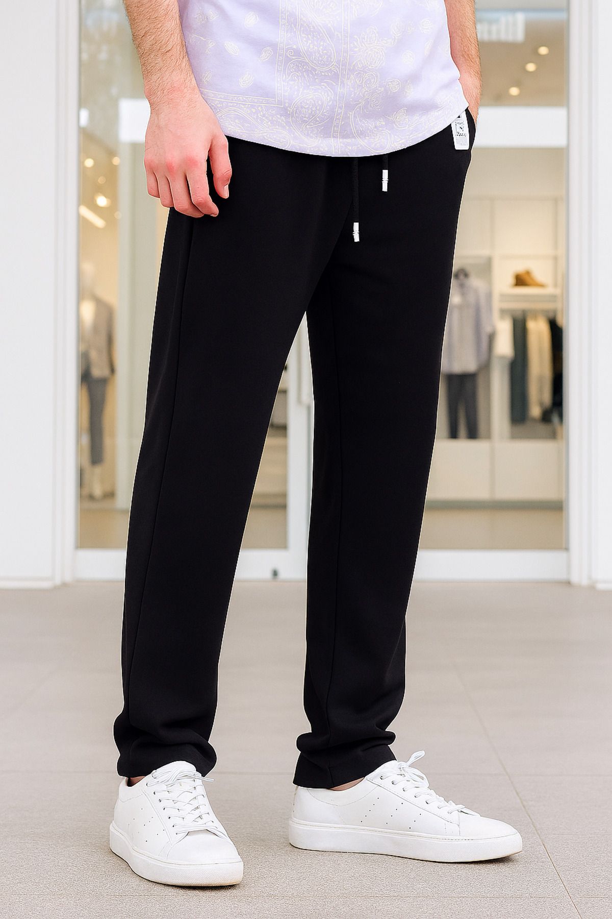 ElitWear Yeni Sezon Beli Lastikli ve İpli Esnek Kumaş Jogger Pantolon