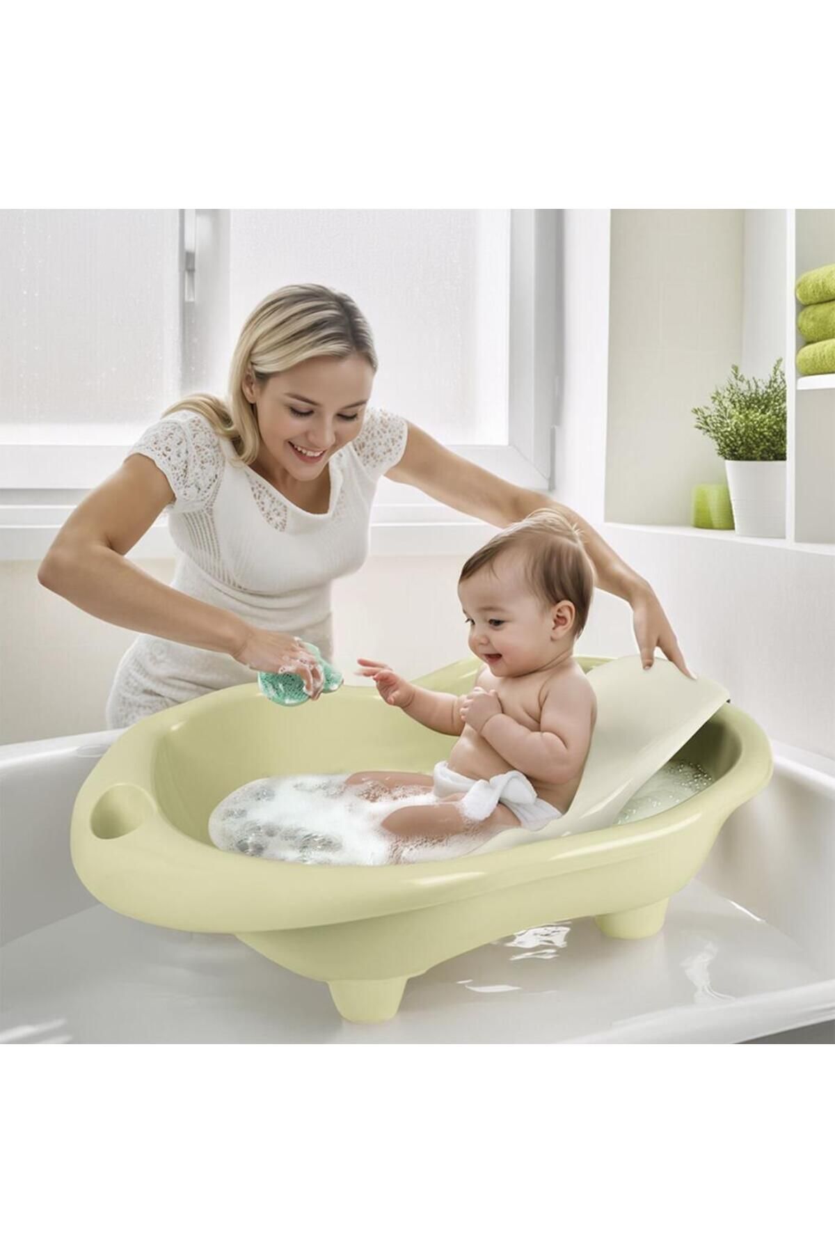 NW NessiWorld Nessiworld 7269 HIPPO BEBEK YIKAMA KÜVETİ VE DESTEĞİ ECO YEŞİL