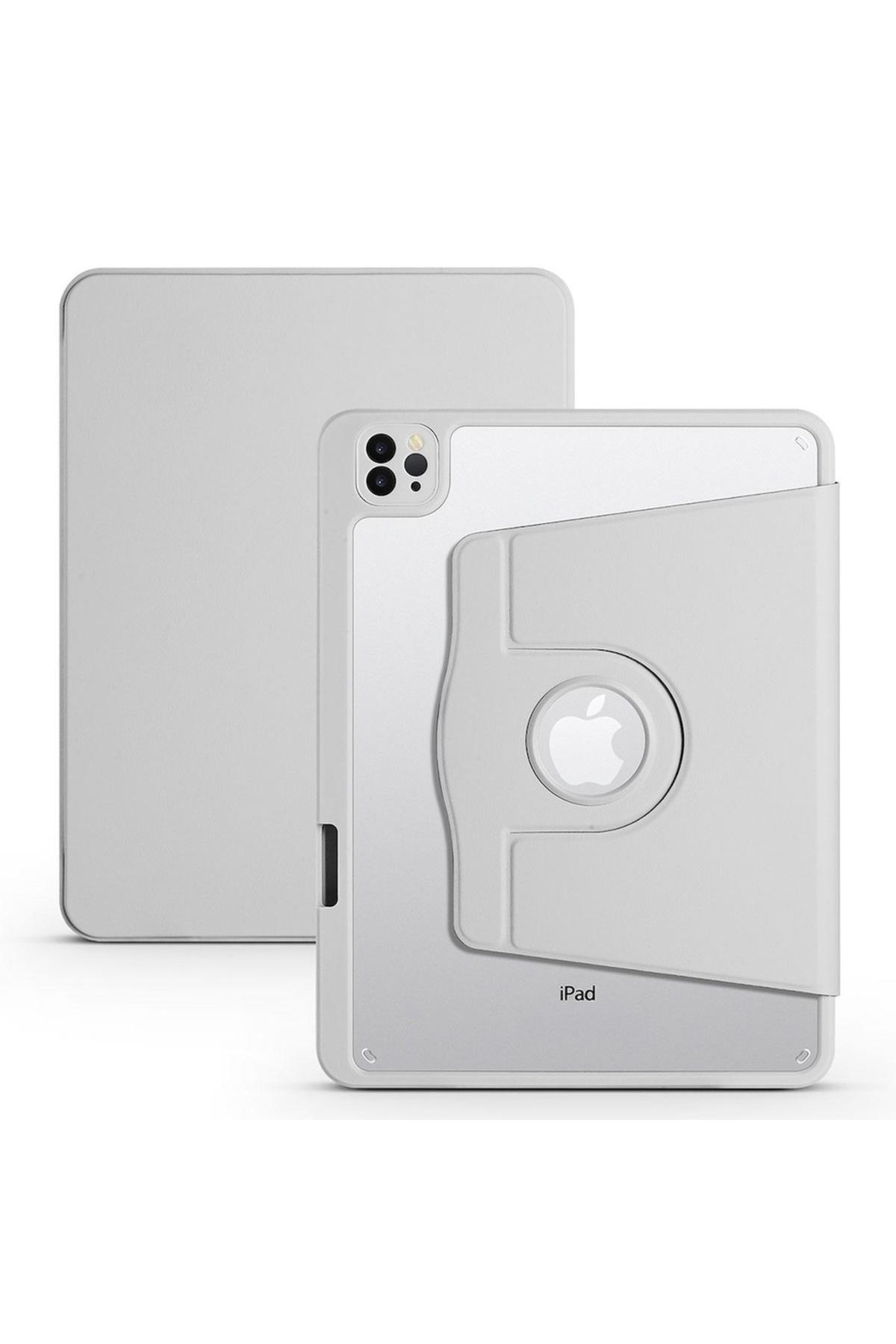 Megafox Teknoloji Apple iPad Pro 11 2018 Uyumlu Tablet Kılıfı Kalem Bölmeli Termik Standlı Kılıf