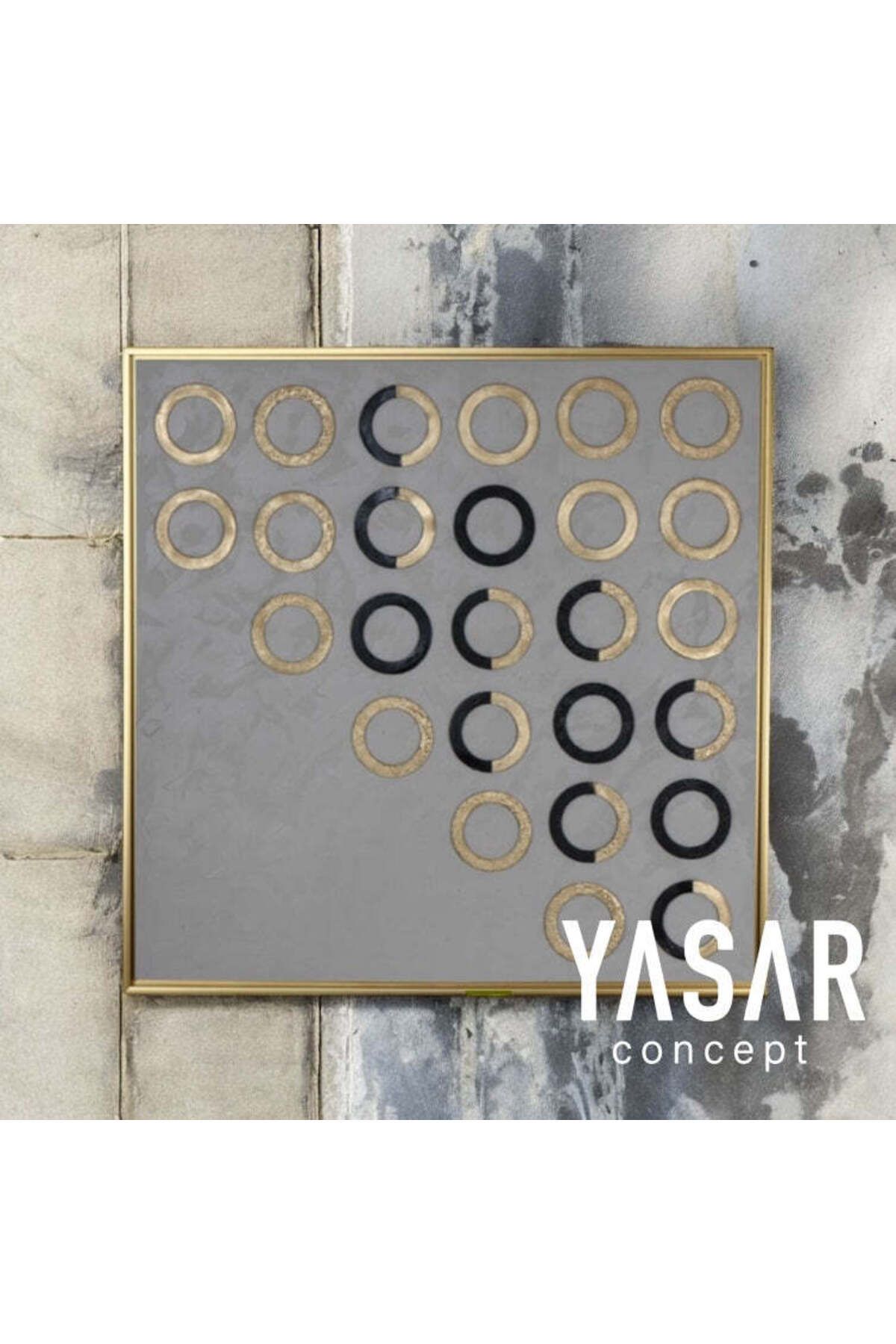 YSR CONCEPT Cycle Of Rings Haritalı El Yapımı Tablo