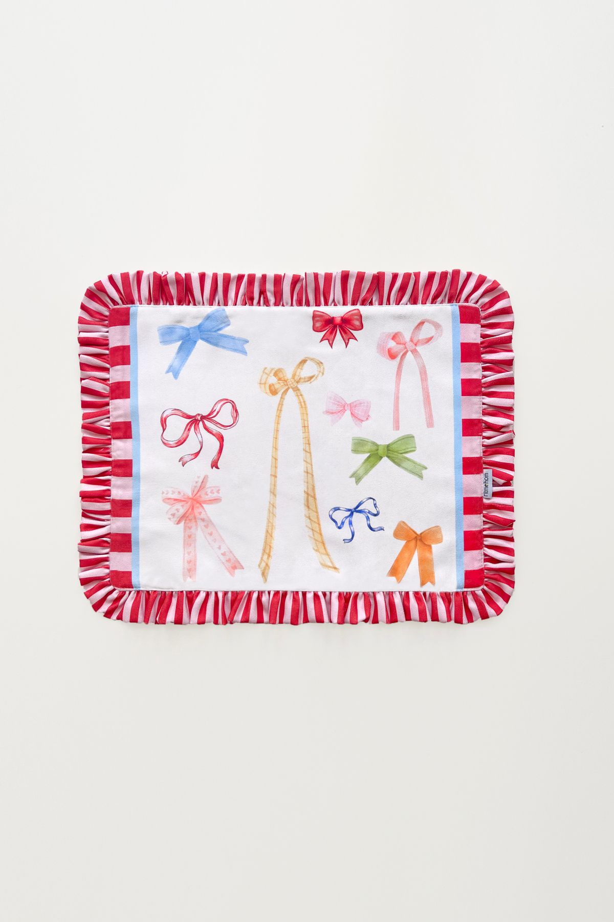 RİTMOHOME Fırfırlı, Fiyonk Desenli, Dijital Baskılı, Renkli, Çizgili, Amerikan Servis 35x45 Cm (1 ADET)