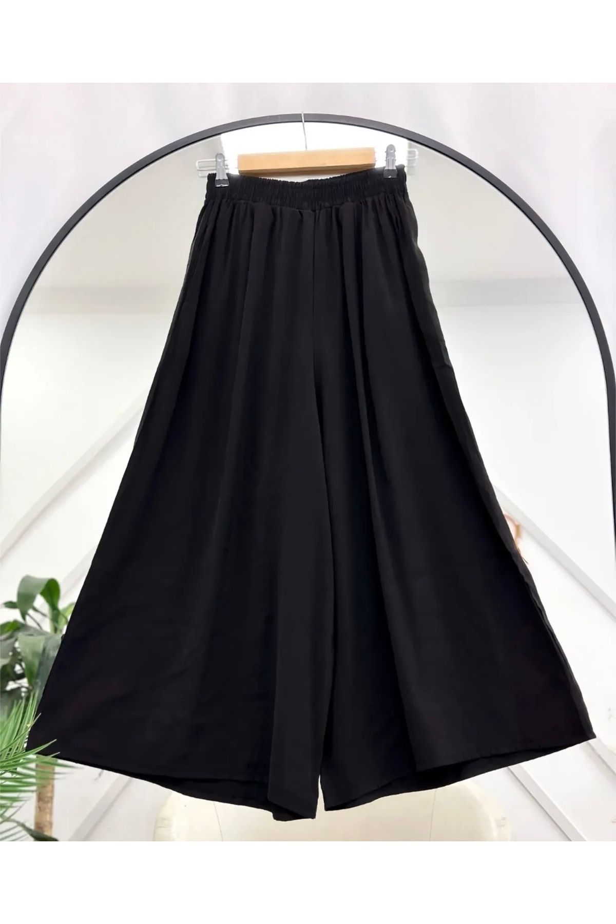 Aknur Moda Beli Lastikli Pantolon Etek