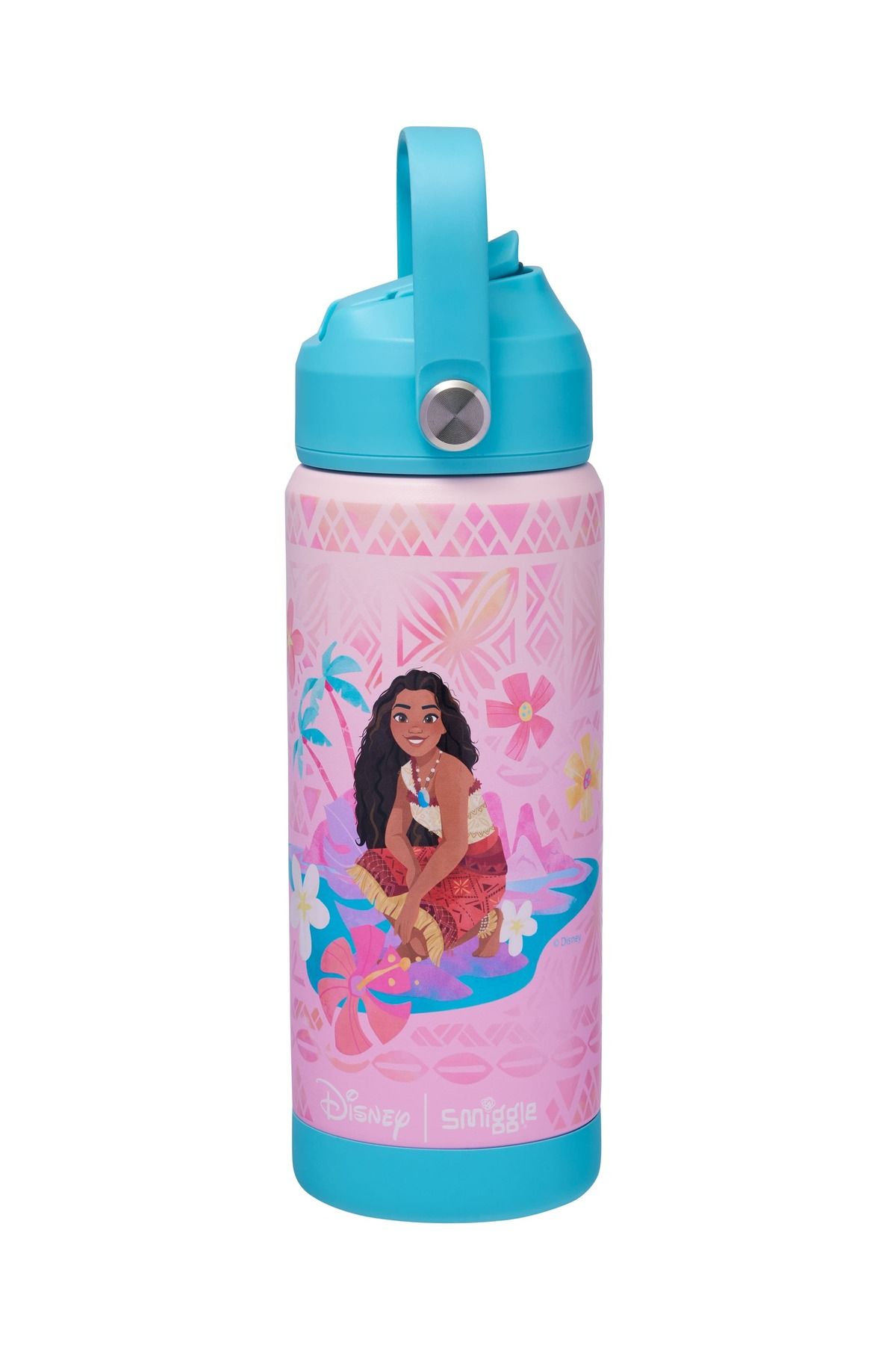 SMIGGLE Moana Squiggle Yalıtımlı Paslanmaz Çelik Çif Çeperli Suluk Matara 550ML