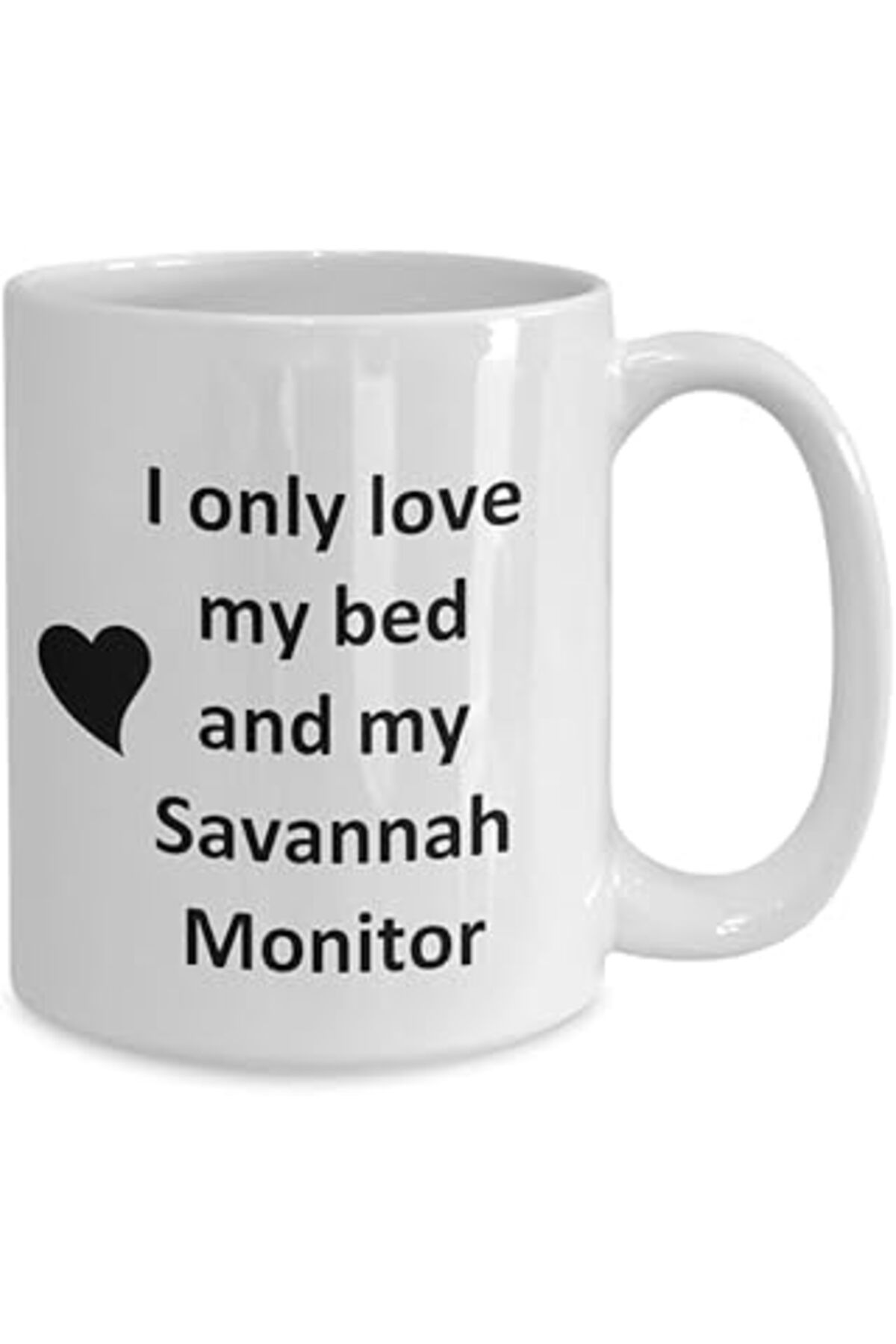 NETWORK ART Print Dore Savannah Monitor Lover Kupa - Sürüngen Evcil Hayvan - Love My Savannah Ingilizce Kupa Ba