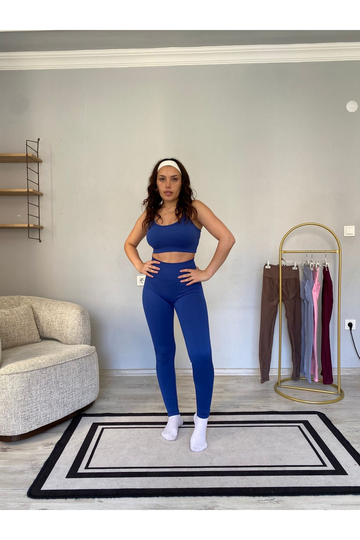 HAMERS Wins serisi kalçası büzgülü push up etkili seamless spor yoga fitness günlük tayt Bralet takım