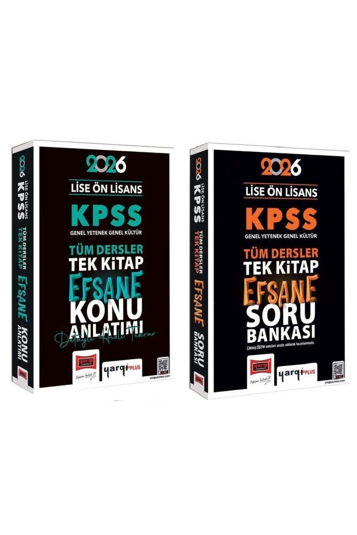 Makro Kitabevi Yayınları Yargı 2026 Baskı KPSS Lise Ön Lisans Efsane Konu + Soru Bankası 2 li Set