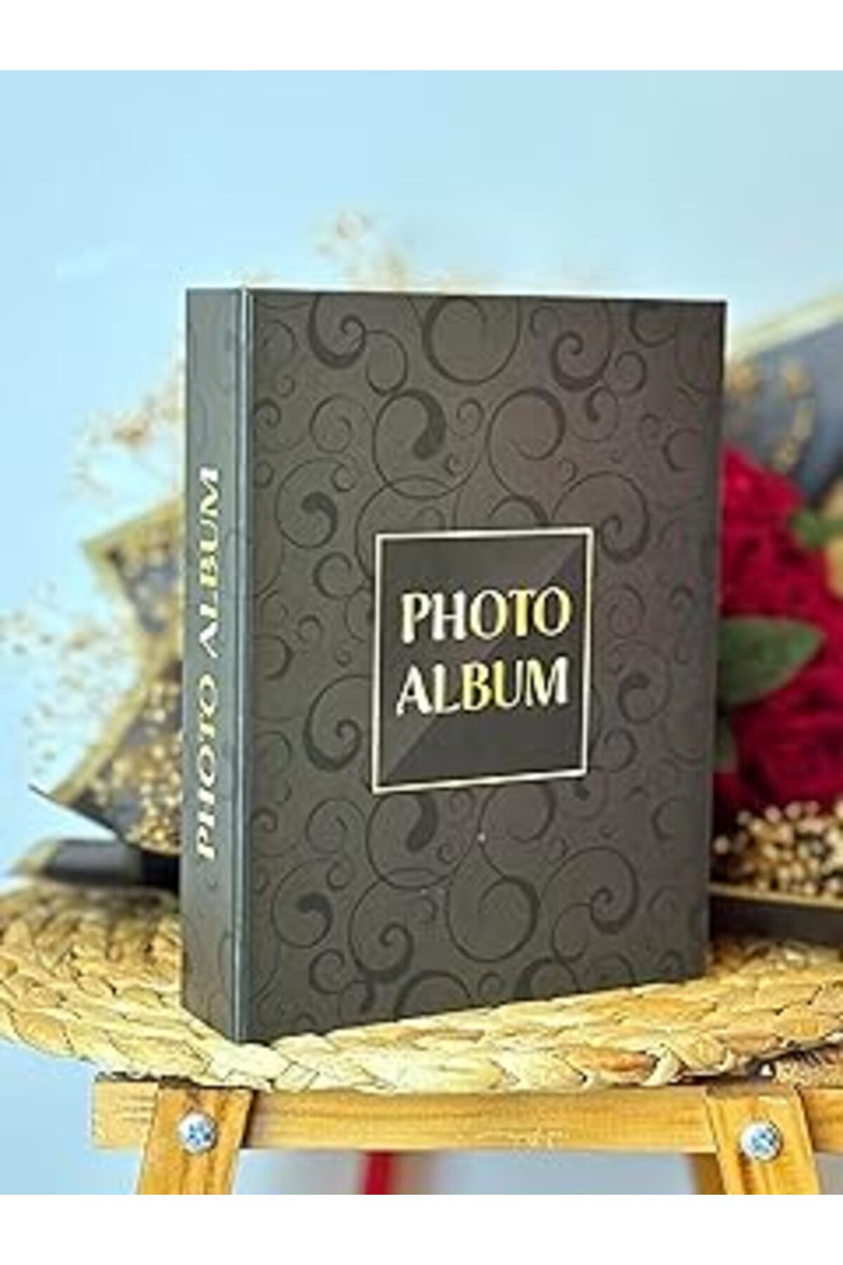 Mu Art Ahşap Rabsev Rs306 Fotoğraf Albümü 10X15Cm 200 Fotoğraf Kapasiteli Retro Desenli Lüks Albüm