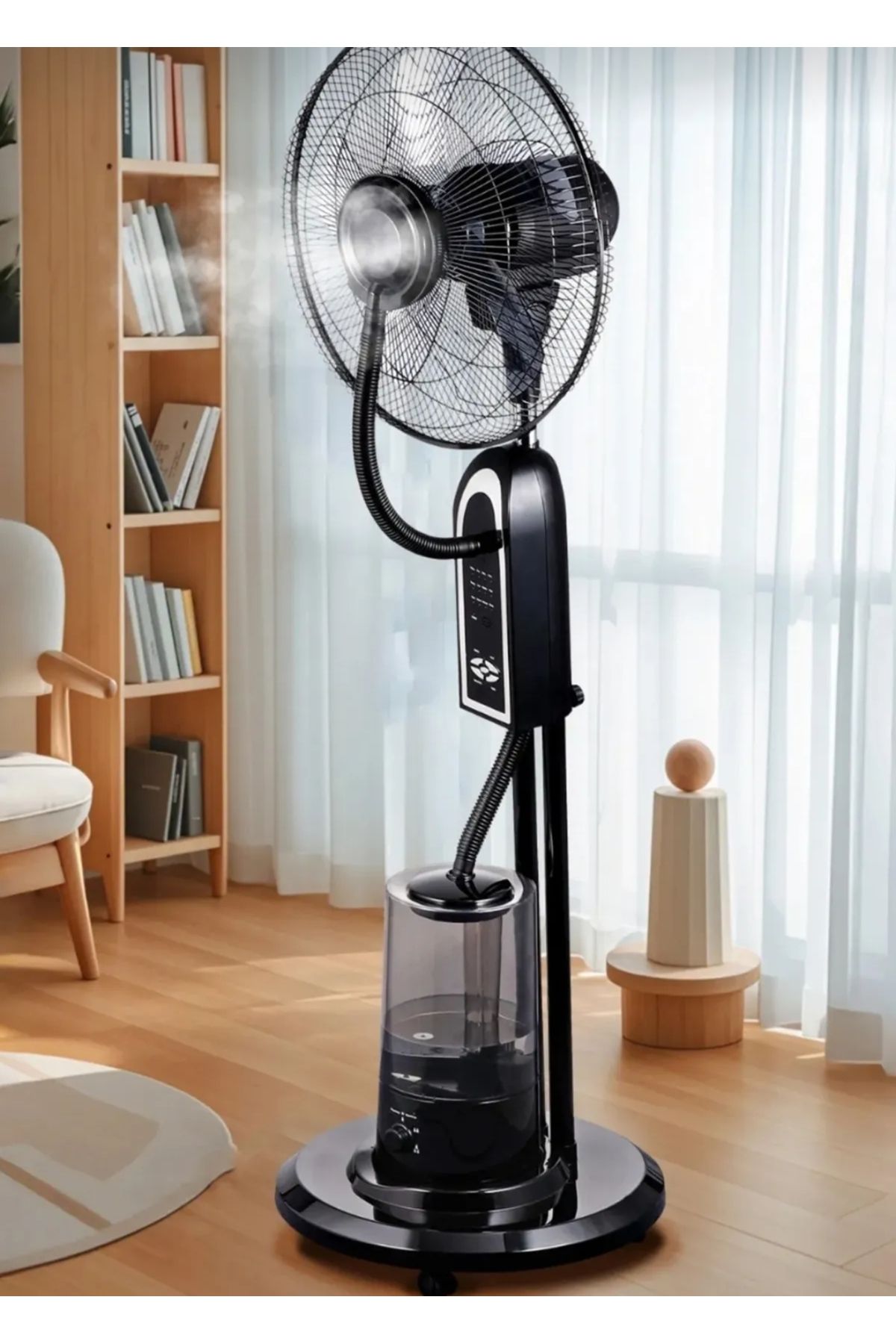 urzsmell öz bahadır tekstil san. tic. ltd. şti. Uzaktan Kumandalı Buzlu Vantilatör Buharlı 4L Nemlendirici Fan Zaman Ayarlı Ultra Sessiz Tekerlekli