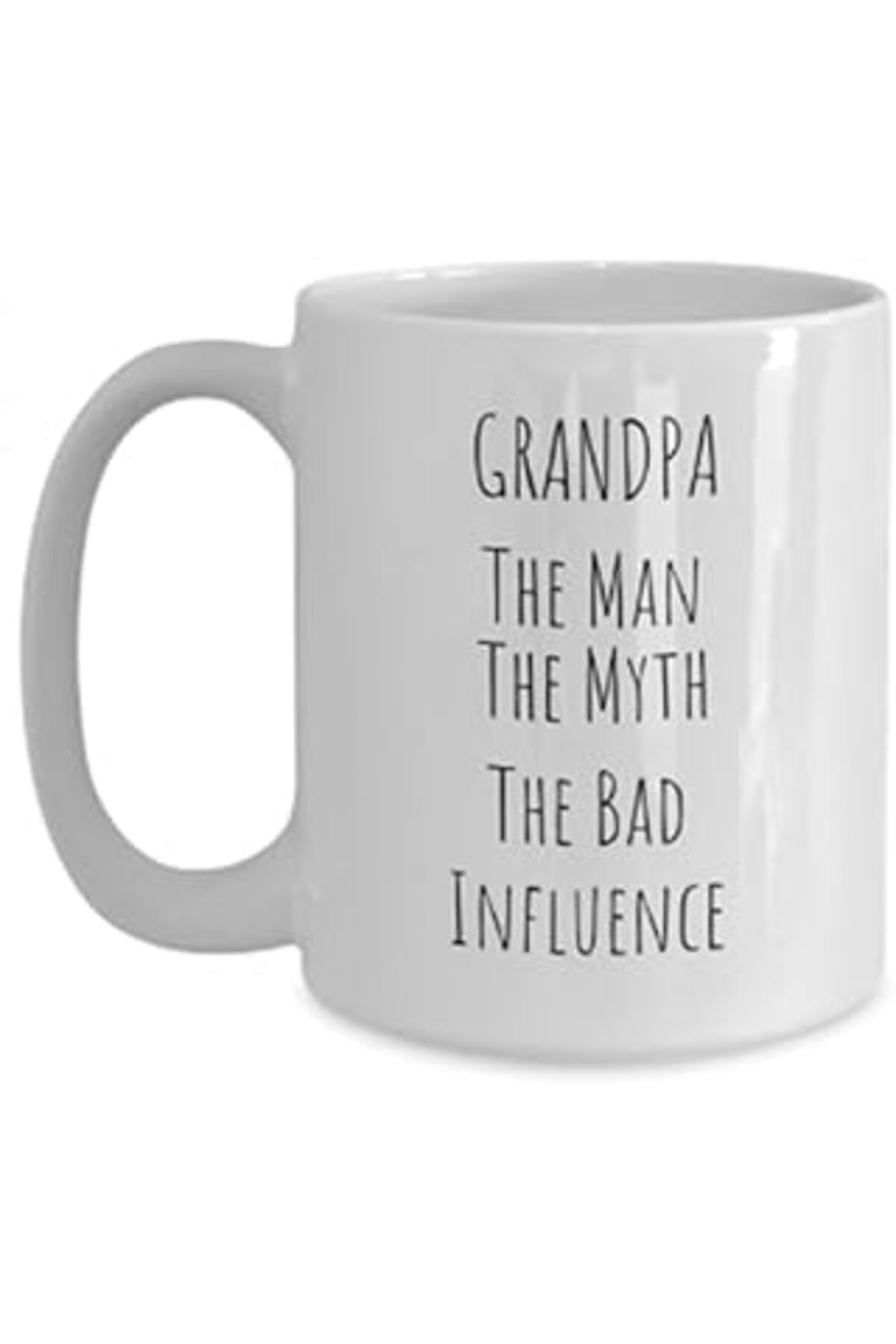 NETWORK ART Print Dore Büyükbaba The Man The Myth The Bad Influence, Hediye Kahve Kupa,Ingilizce Kupa