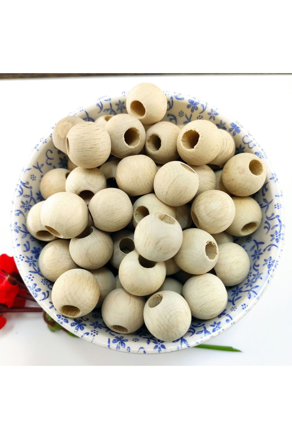 Zuzu Ahşap makrome boncuğu 20 mm