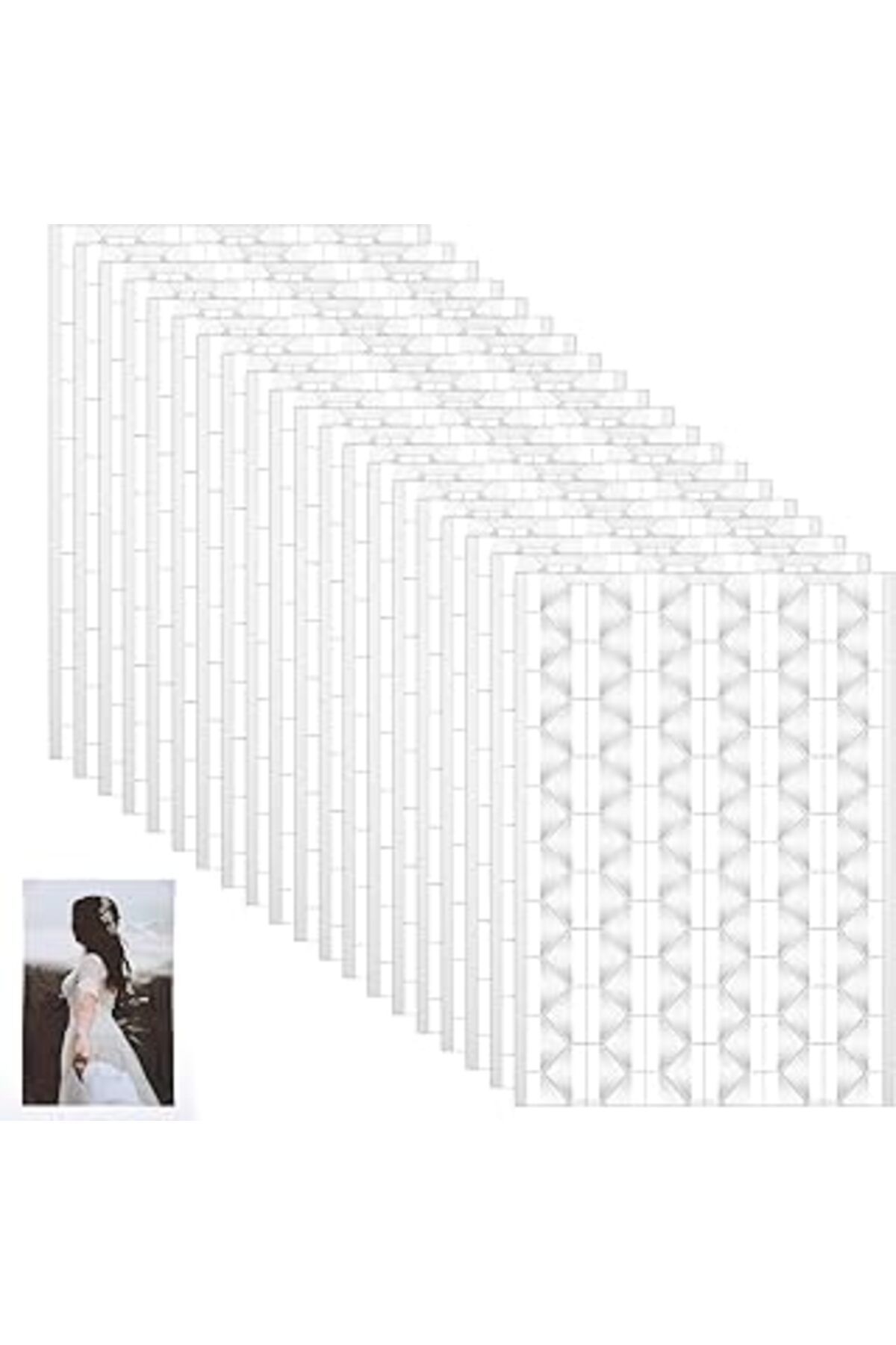 NETWORK ART Bewudy 2040 Adet Kendinden Yapışkanlı Fotoğraf Köşesi Çıkartması, Şeffaf, Fotoğraf Köşeleri, Kendin