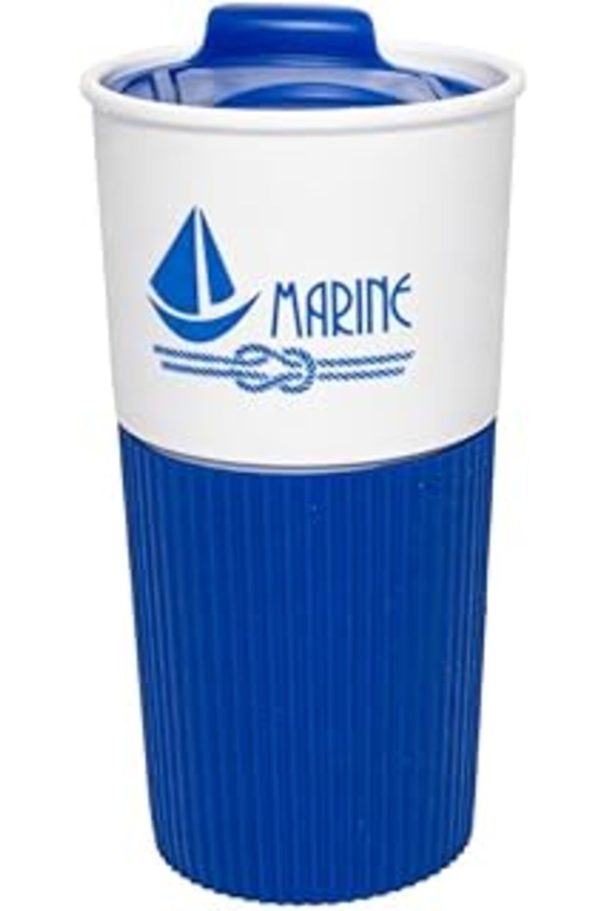 Mu Art Ahşap Anemoss Yelken 450 ml Plastik Mug (MARİNE YELKEN)