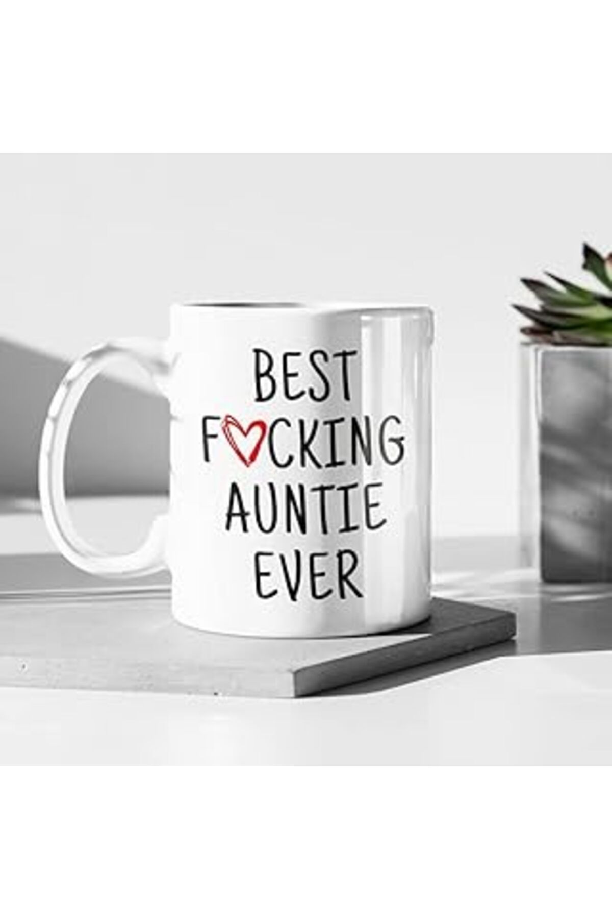 ASİTAN Print Dore Teyze Kupası, Teyze Için Doğum Günü Bardağı, Hala Kupası, Hala Için Bardak, İngilizce Ba