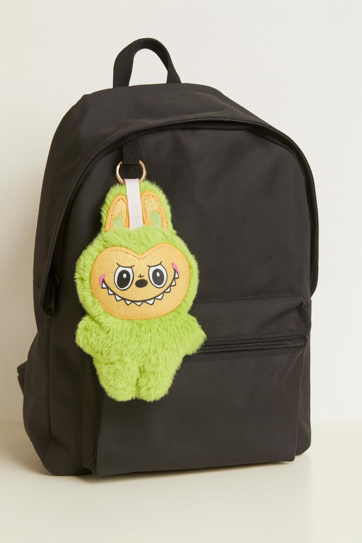 China Bazaar Labubu Yeşil Peluş Aksesuar - Çanta Aksesuarı, Oyuncak, Anahtarlık 18 cm, Haki