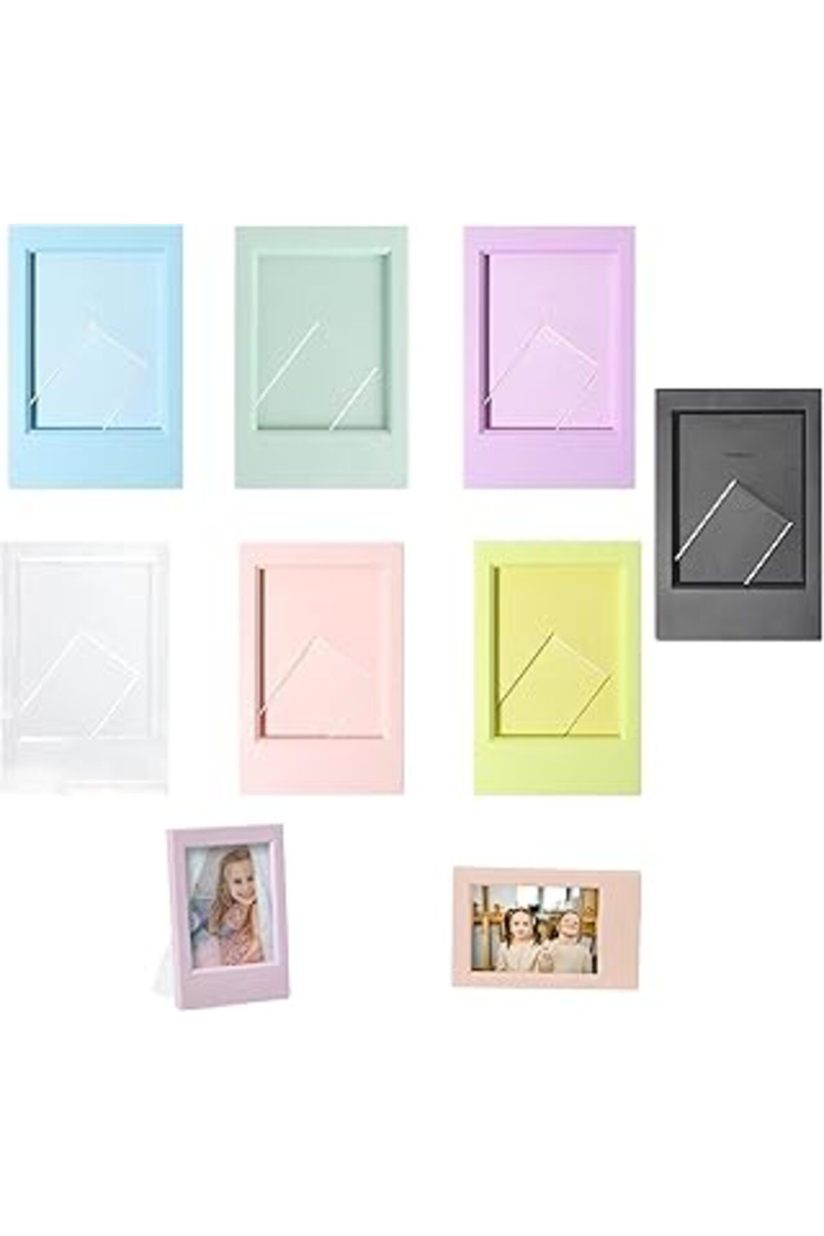 NETWORK ART Ltsbaed 7 Adet Mini Resim Çerçevesi, 9,2 X 6,1 Cm, Mini Polaroid Resim Çerçevesi, 3 Inç Mini Resim