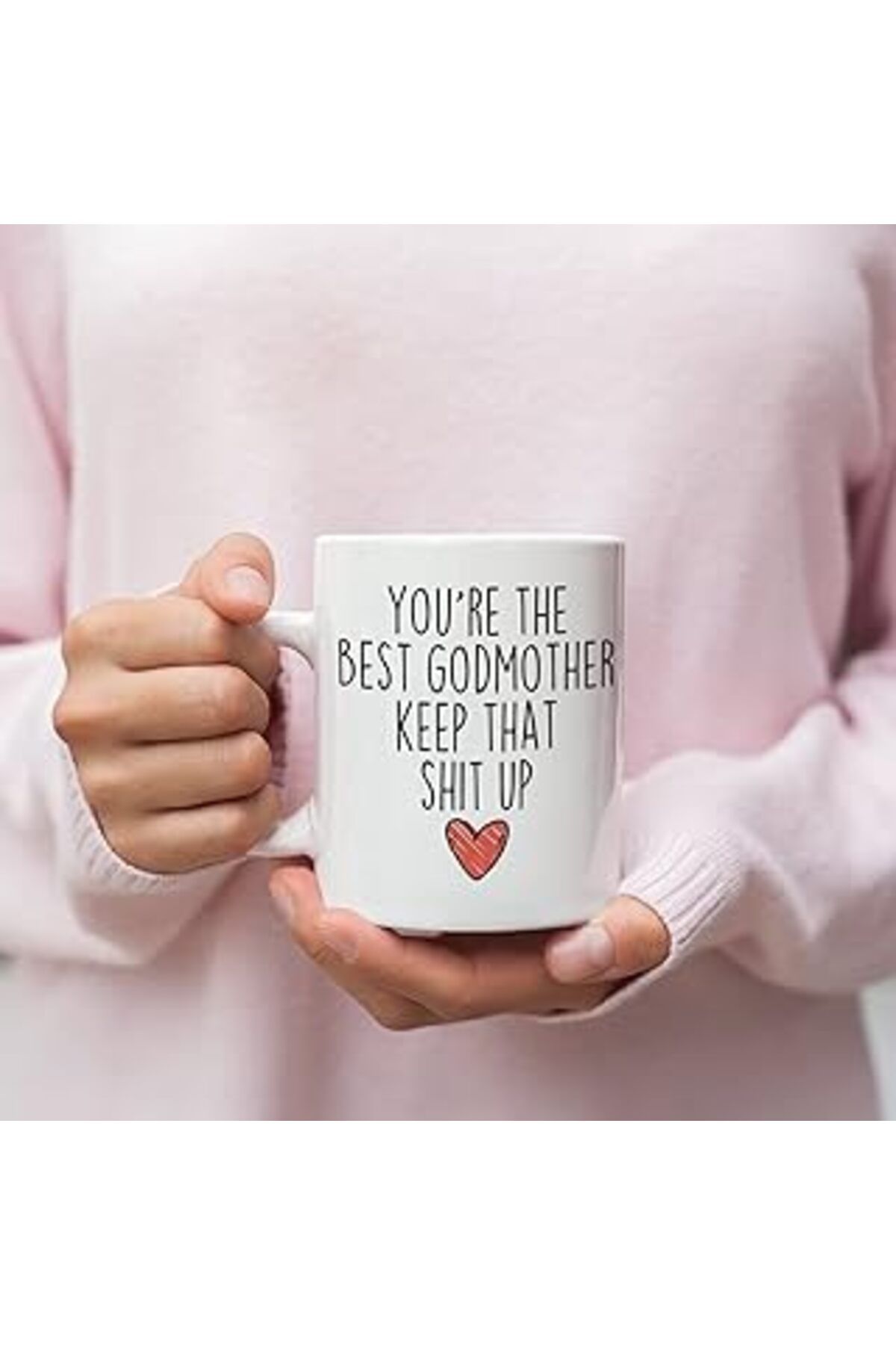 Mu Art Ahşap Print Dore Gift For Godmother, Godmother Gifts, Funny Godmother Gift, Godmother Mug, Godmother Coff