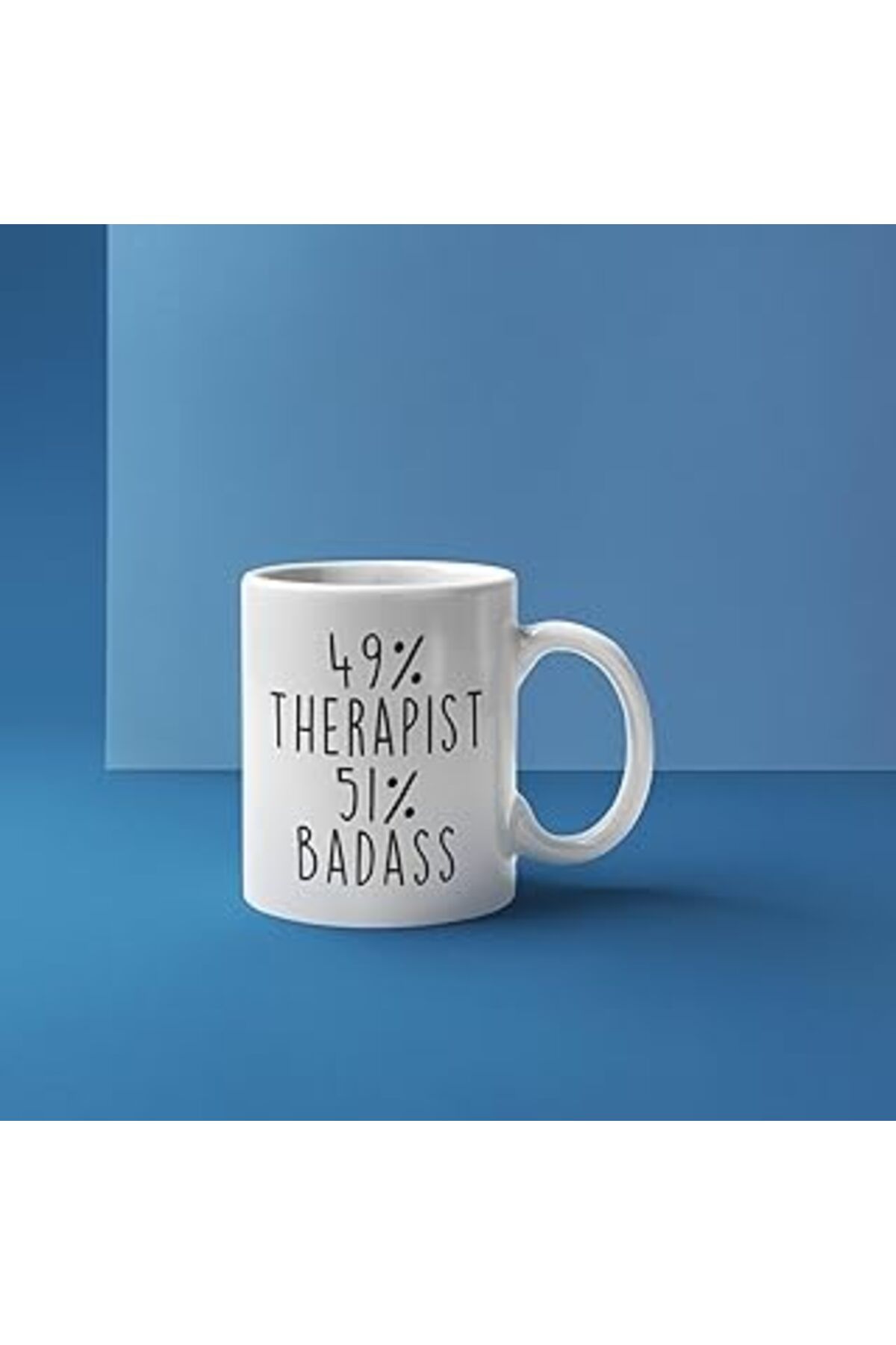 NETWORK ART Print Dore Terapist Psikolog Bardağı, Terapist Kupası, Terapist Kahve Bardağı,İngilizce Terapist He