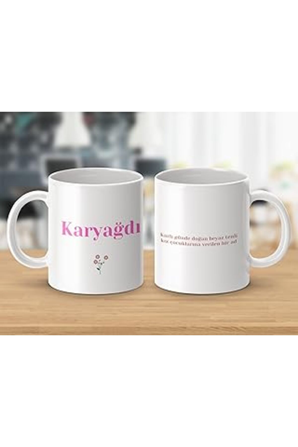 NETWORK ART Karyağdı İsimli Kupa Bardak, İsimli Bardak, Hediye Kupa Bardak, Kahve Kupa Bardak