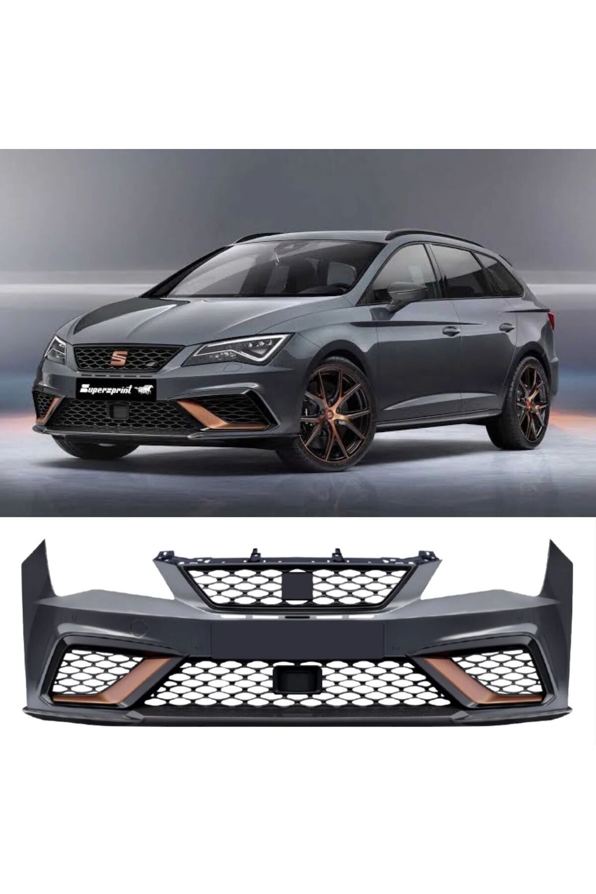 autogp Seat leon 5f cupra ön tampon ve panjur seti 2017 / 2020