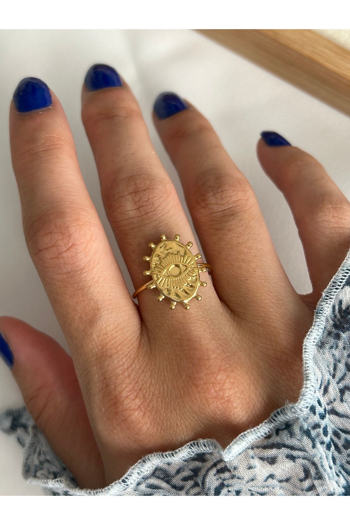 ringbox Çelik Kararmaz Plaka Güneş Yüzük