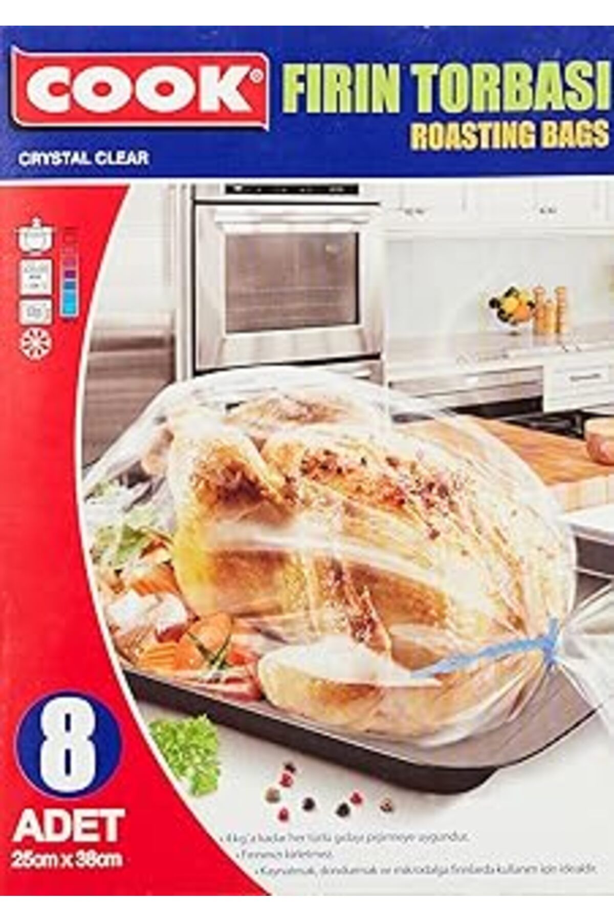 NETWORK ART Cook Fırın Torbası Standart Boy 25 X 38 Cm (8 Adet/Kutu Içi)